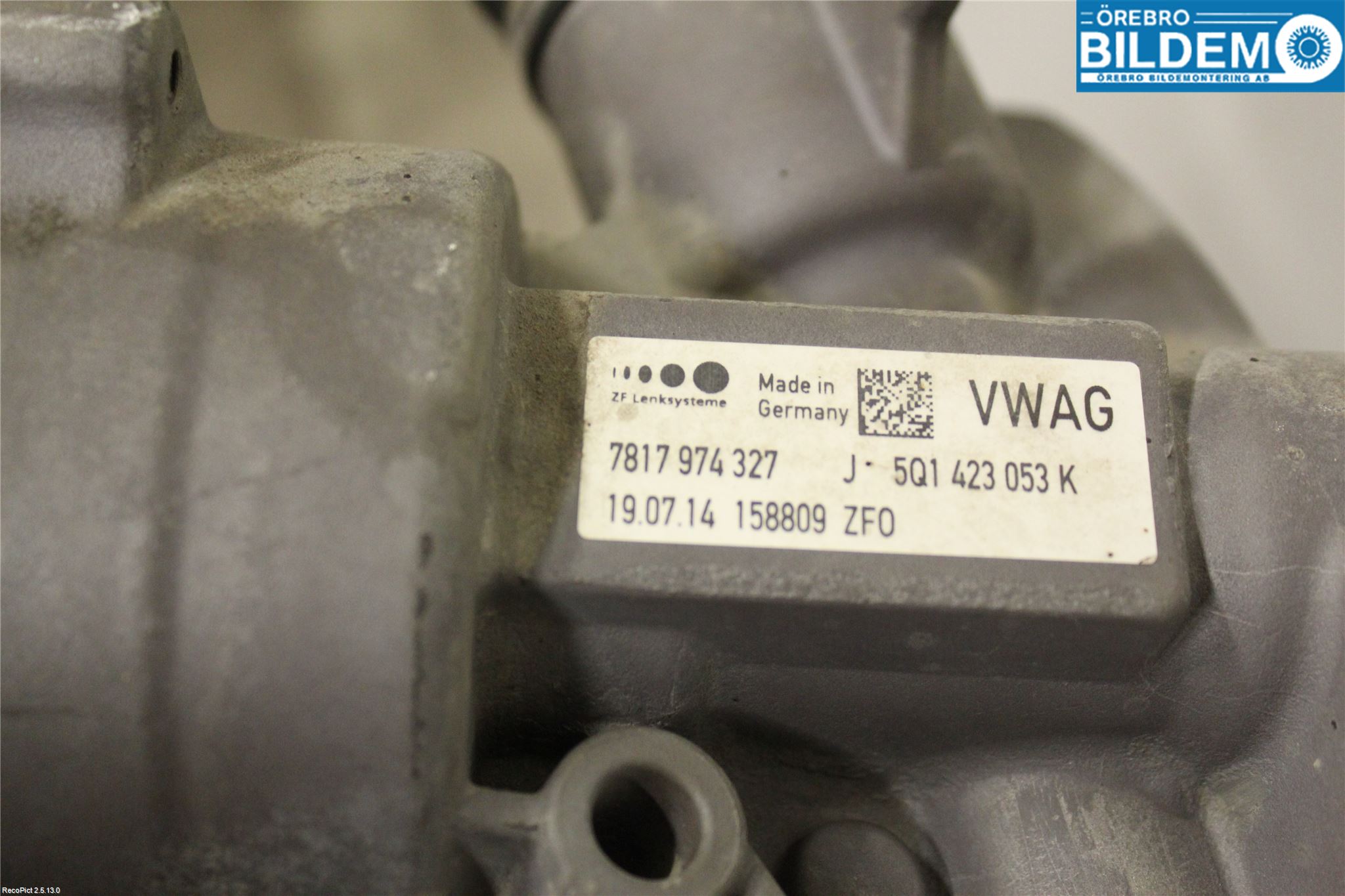 Skoda OCTAVIA (5E) 13-20 Servo Snekke - Tannstang