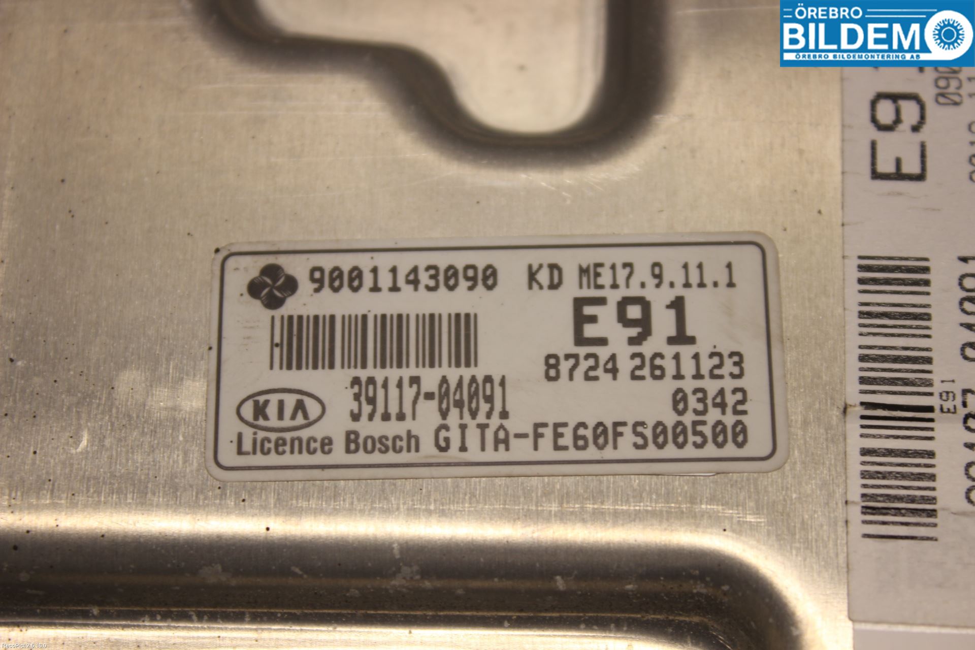 Kia PICANTO 12-17 Styreenhet Innsprøytning