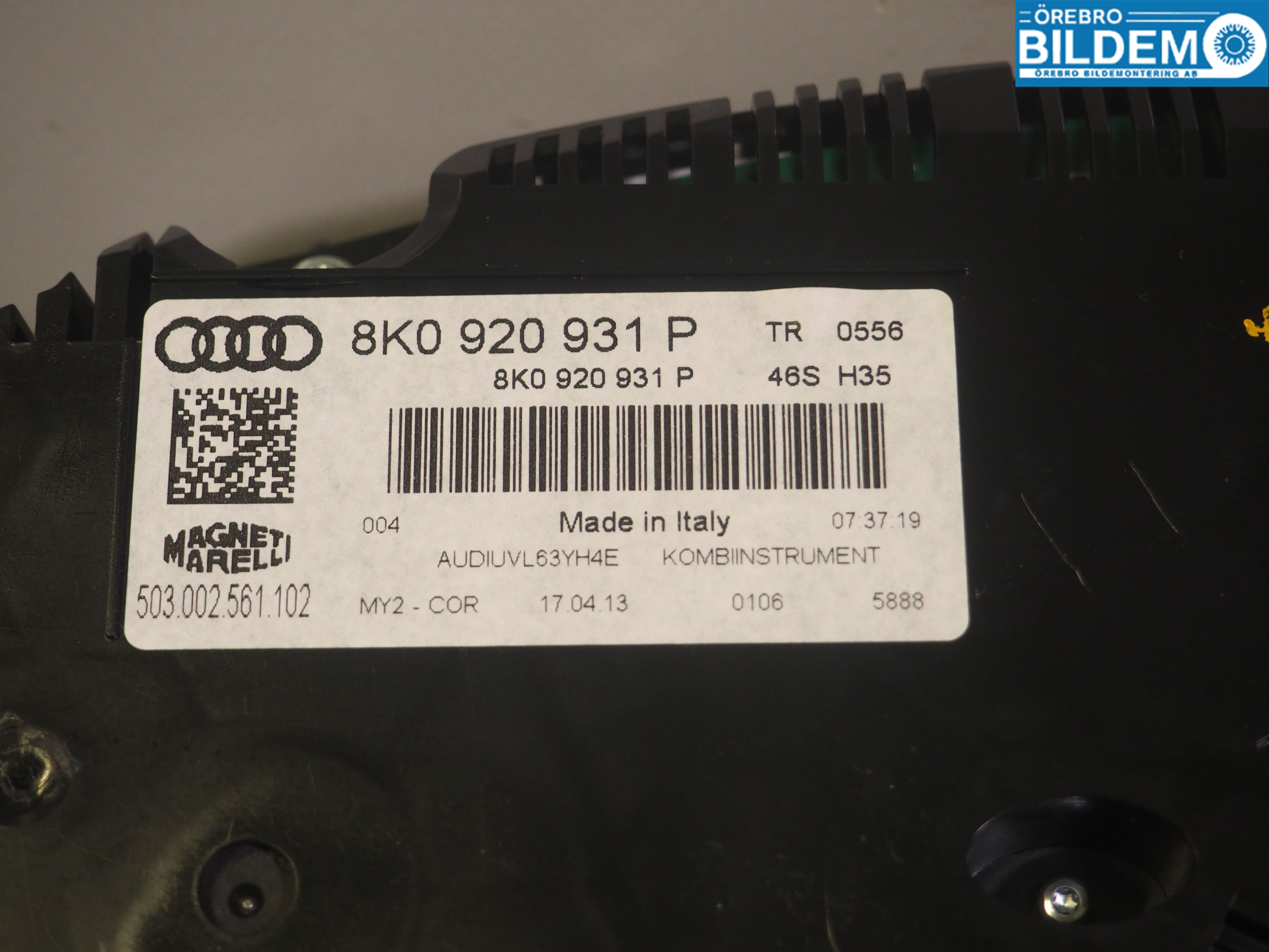Audi A4 12-15 Instr Kombinert