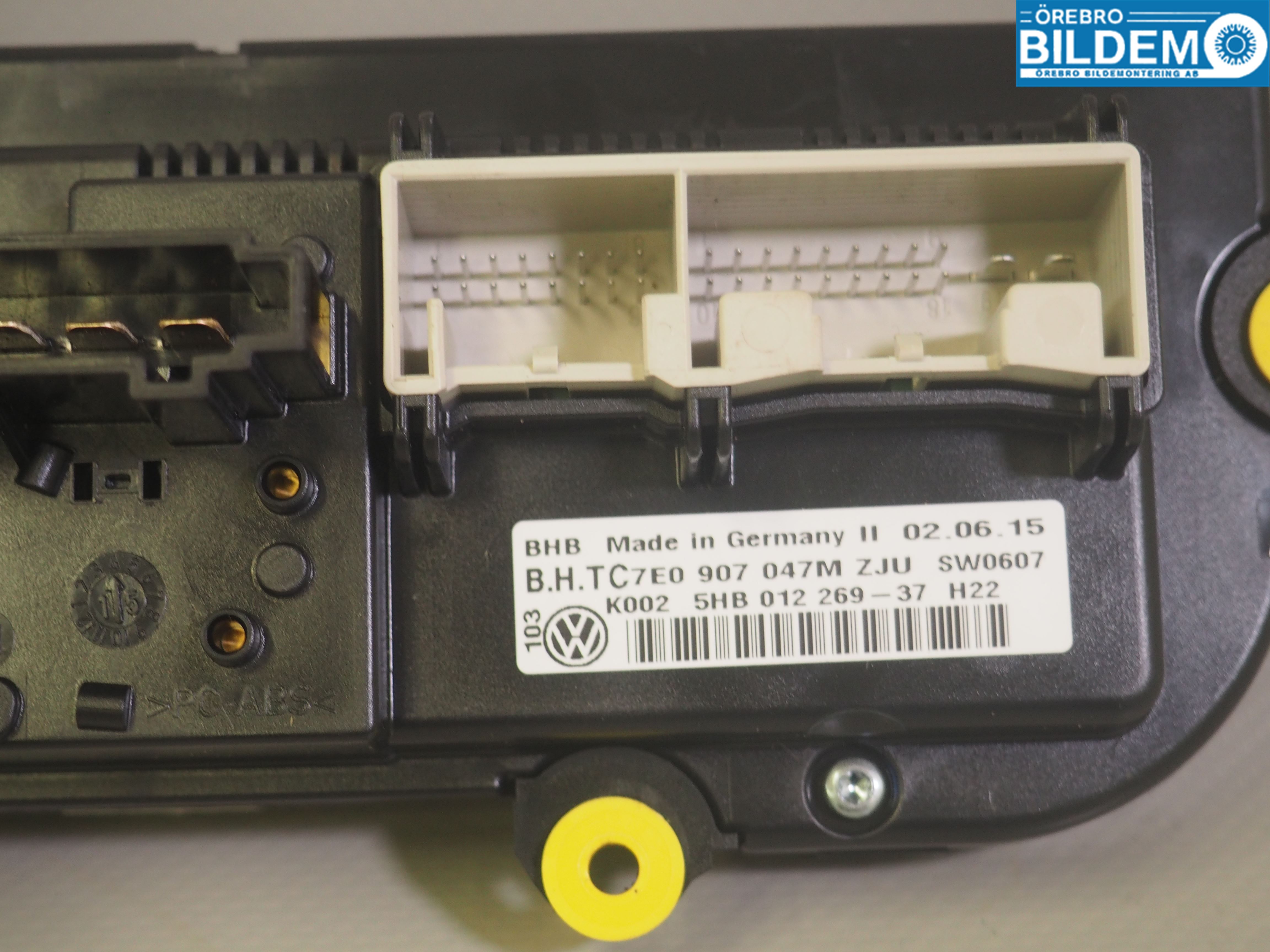 Volkswagen VW TRANSP/CARAVELLE (T6) 16-22 Varme Ac Betjening-Display