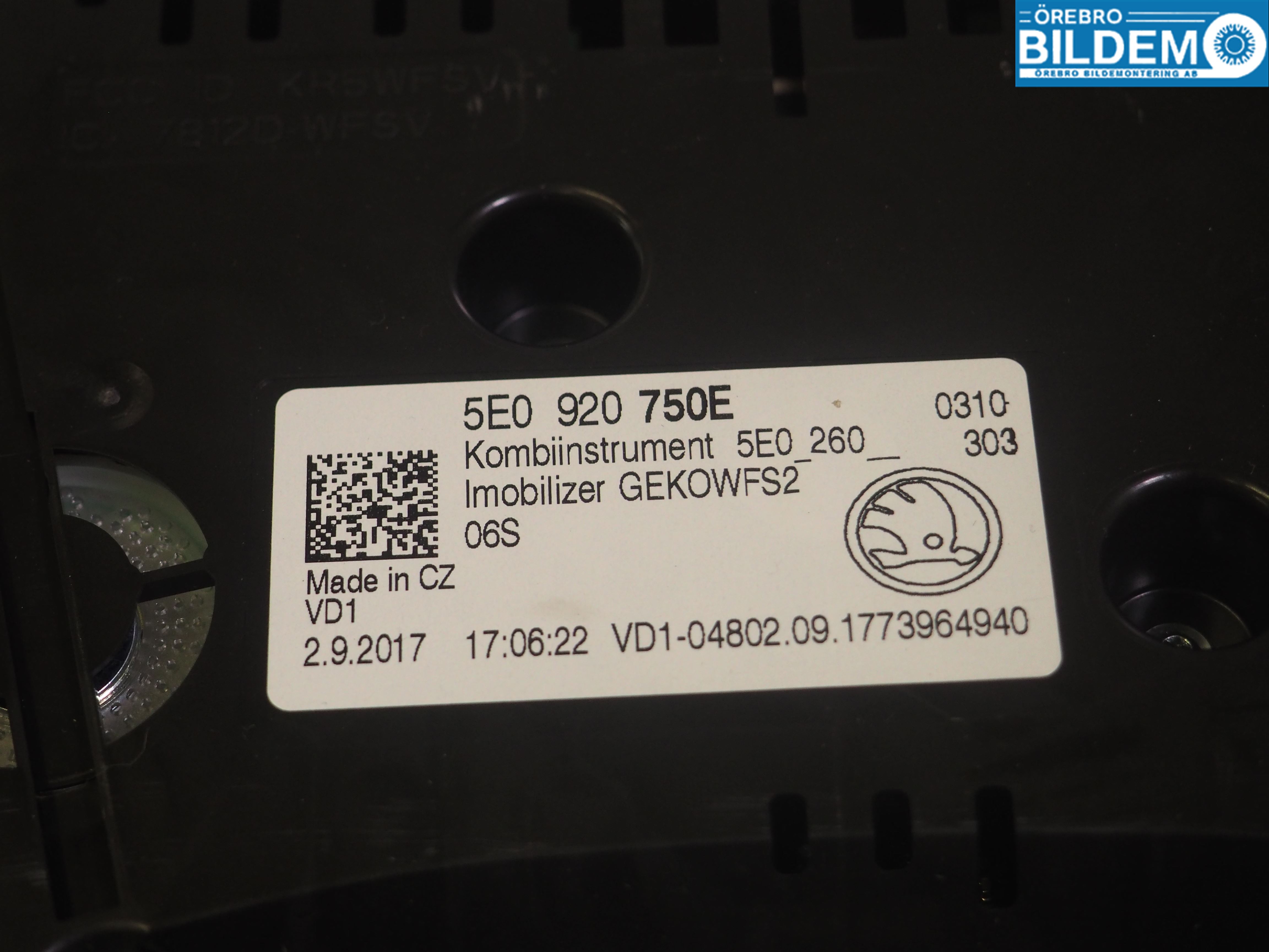 Skoda OCTAVIA (5E) 13-20 Instr Kombinert