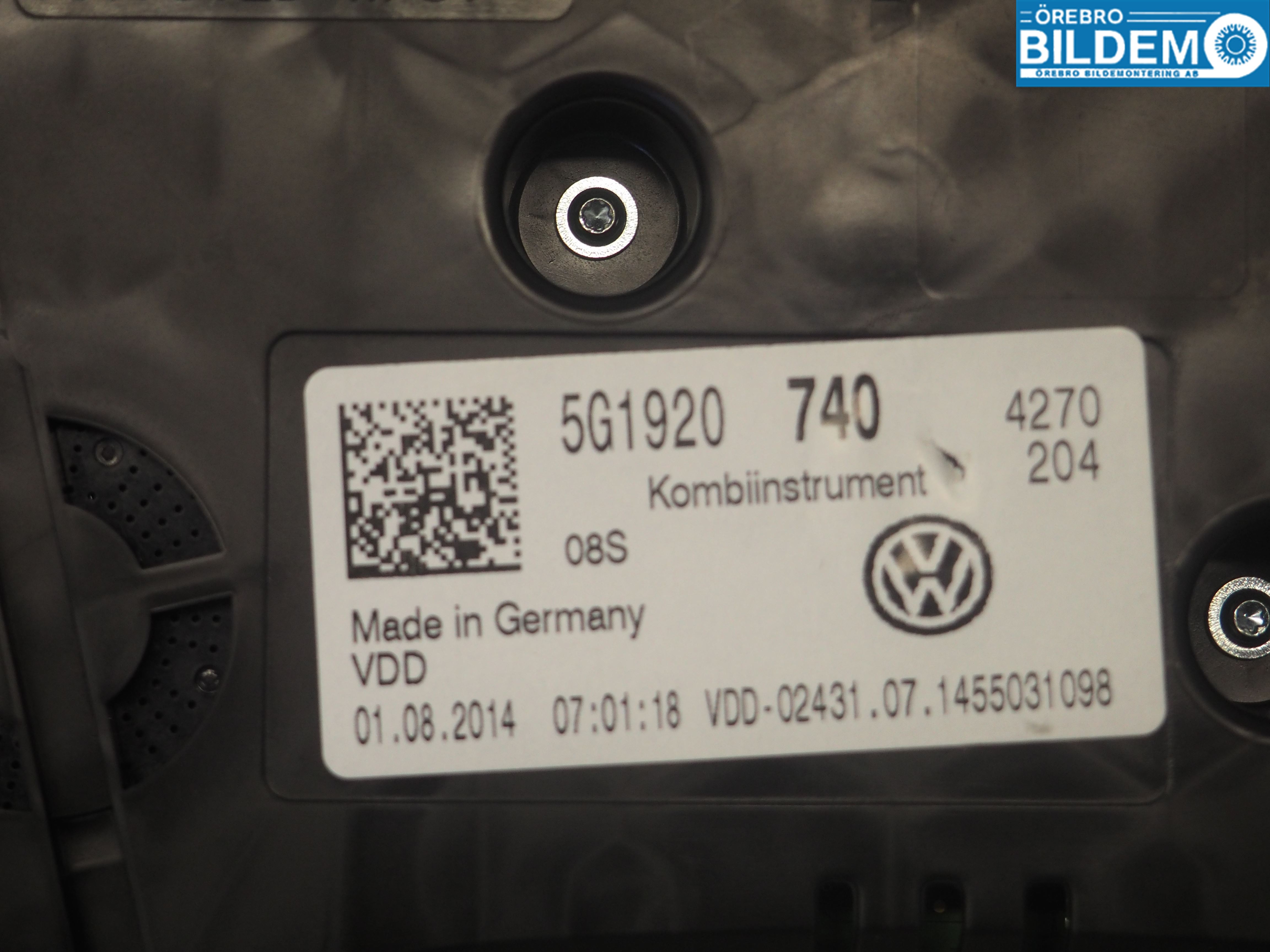 Volkswagen VW GOLF / E-GOLF VII 13-20 Instr Kombinert