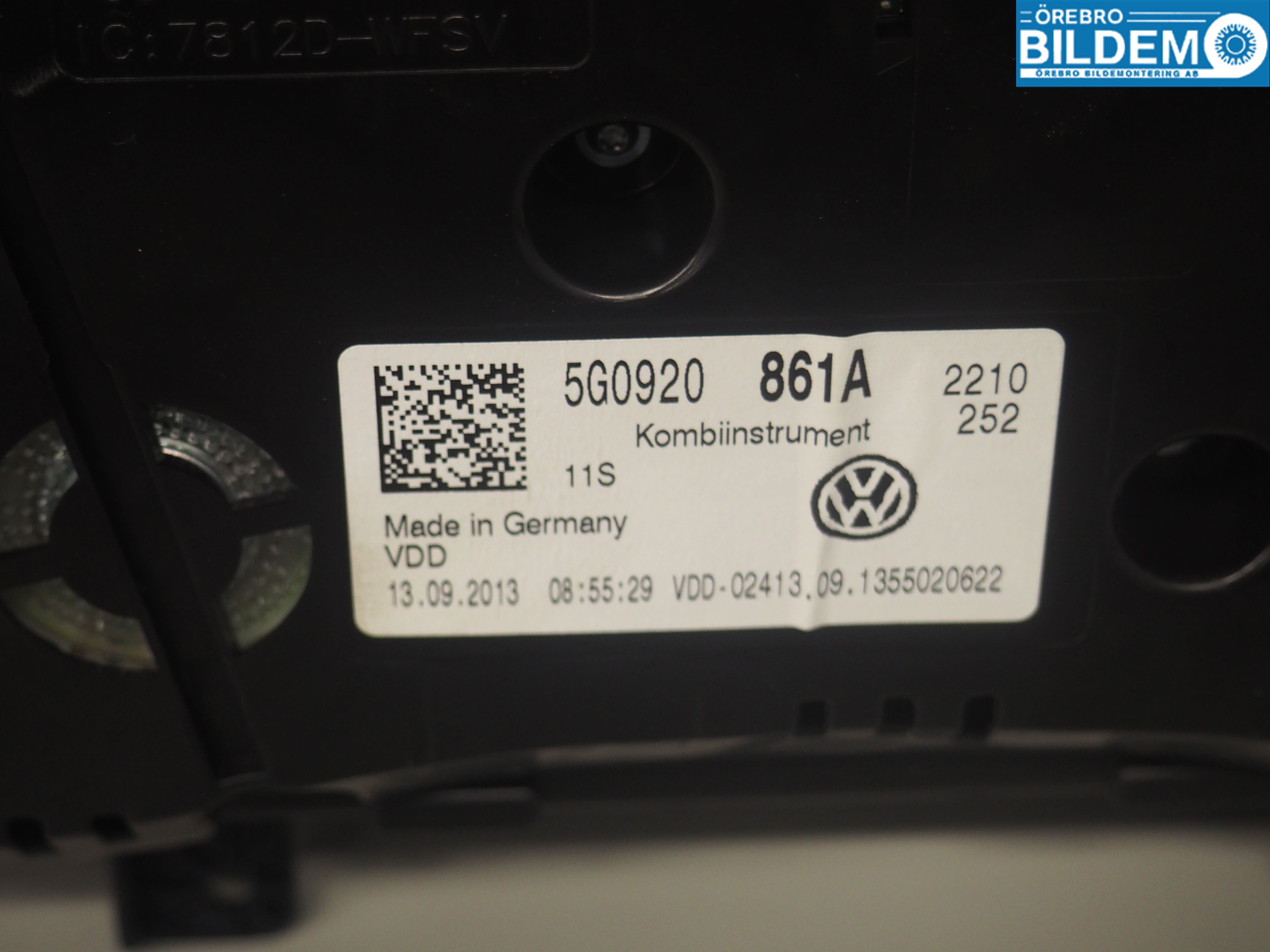 Volkswagen VW GOLF / E-GOLF VII 13-20 Instr Kombinert