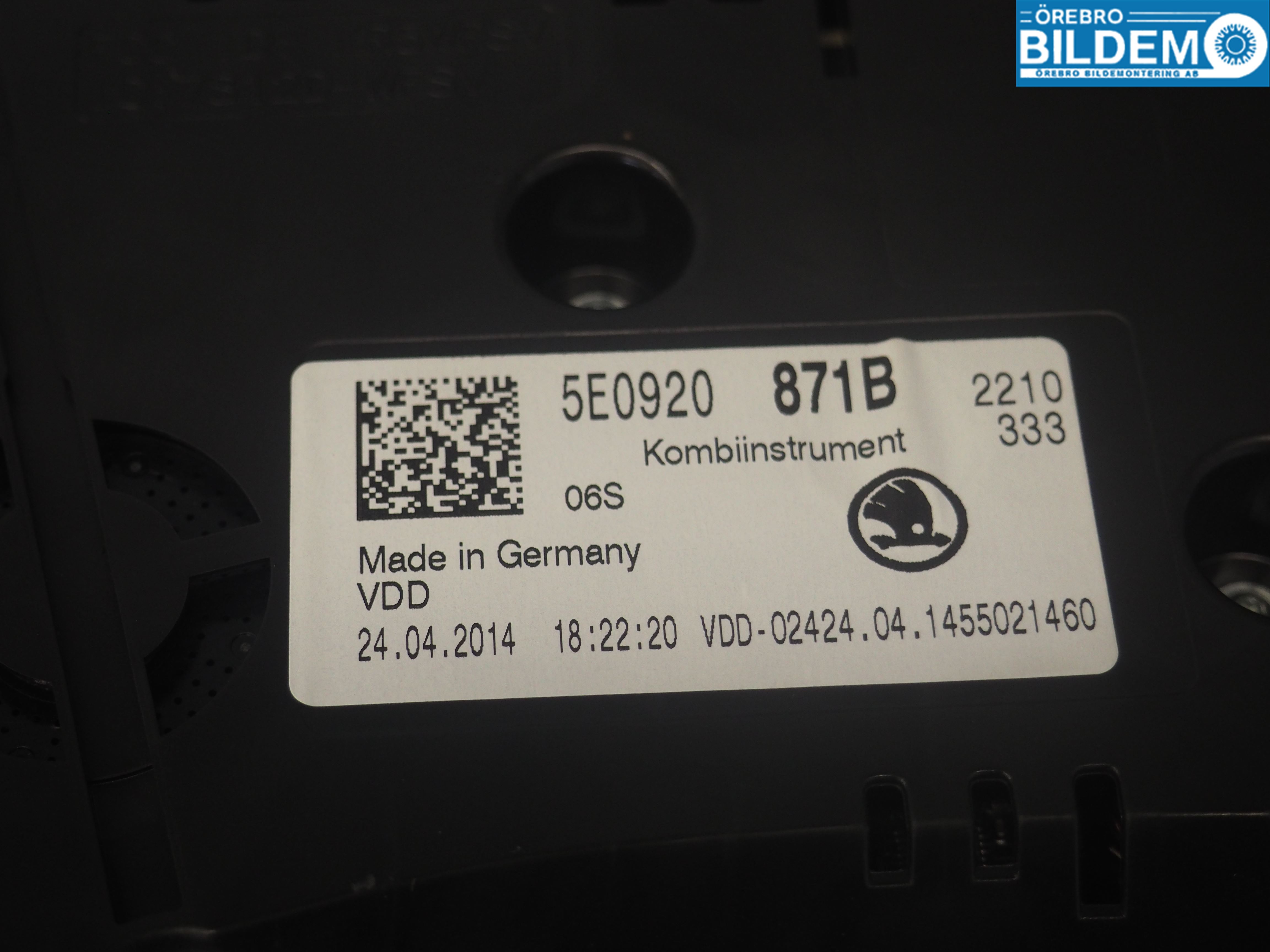 Skoda OCTAVIA (5E) 13-20 Instr Kombinert