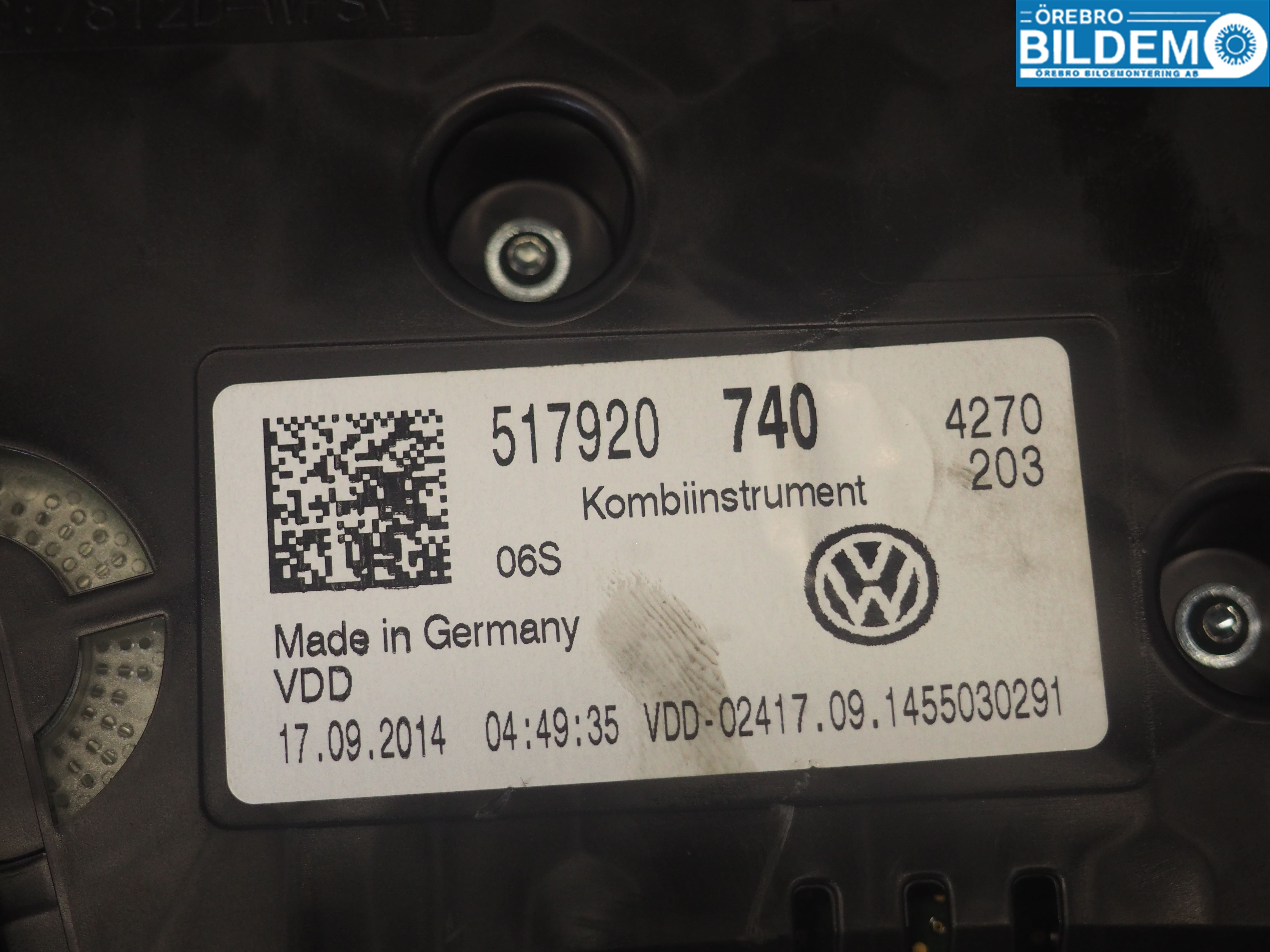 Volkswagen VW GOLF SPORTSVAN 15-20 Instr Kombinert