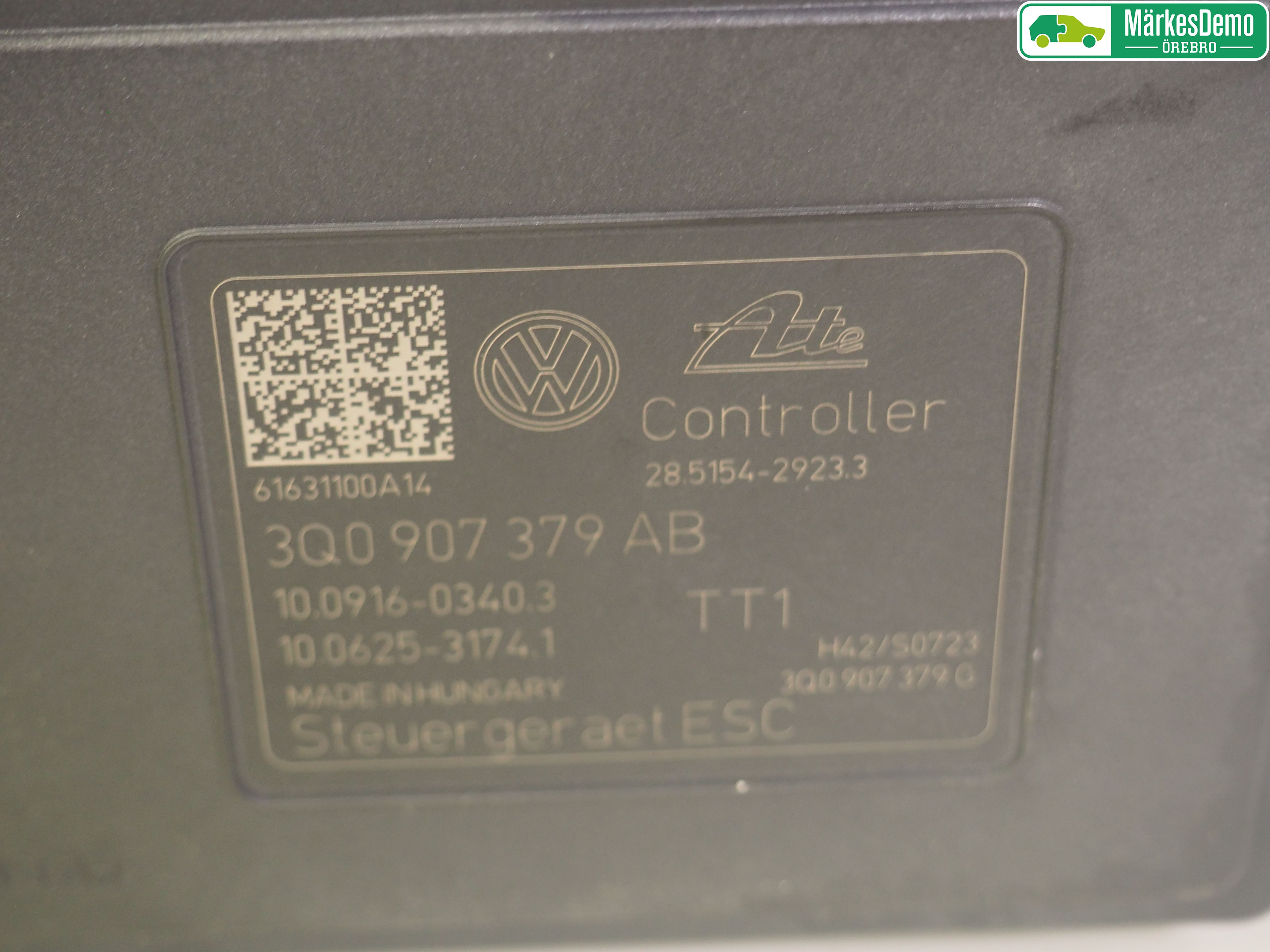 Volkswagen VW GOLF / E-GOLF VII 13-20 Abs Hydraulikkaggregat
