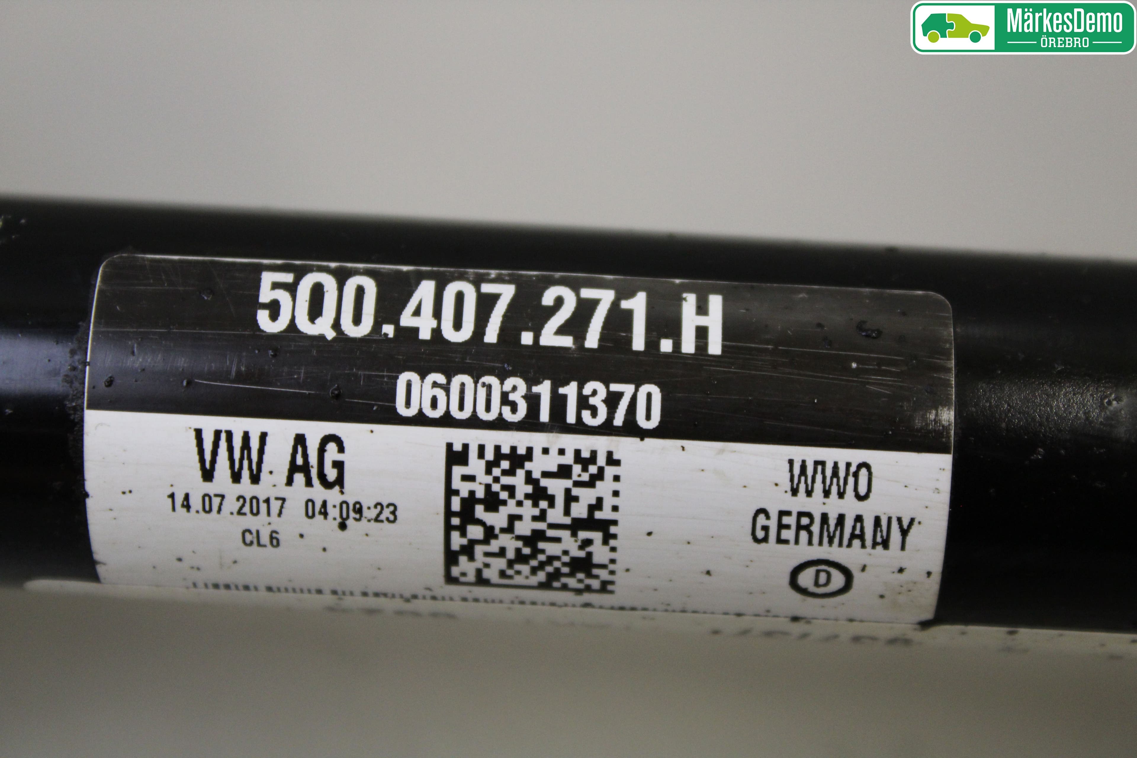 Volkswagen VW GOLF / E-GOLF VII 13-20 Drivaksel Foran Kompl Venstre