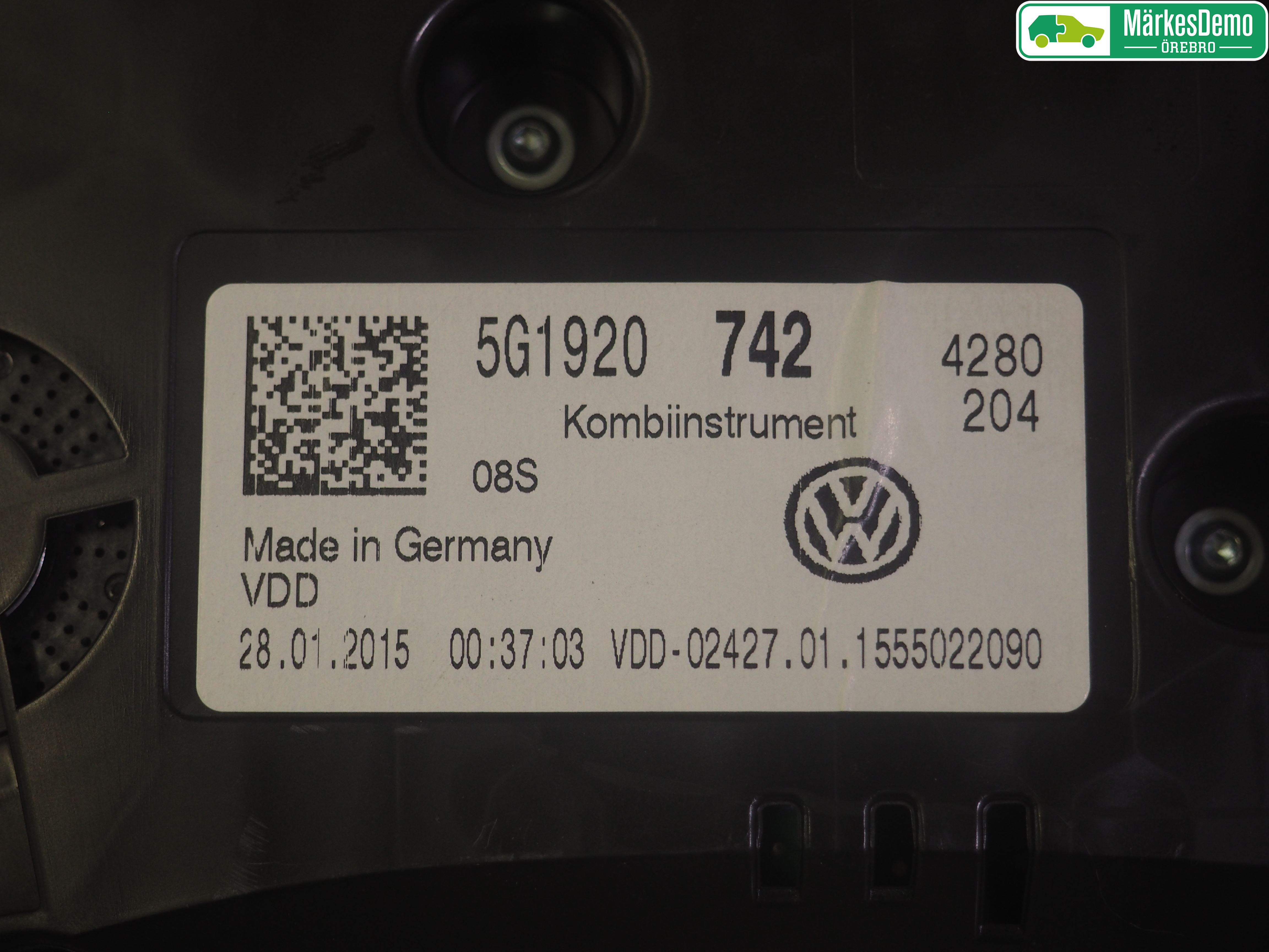 Volkswagen VW GOLF / E-GOLF VII 13-20 Instr Kombinert