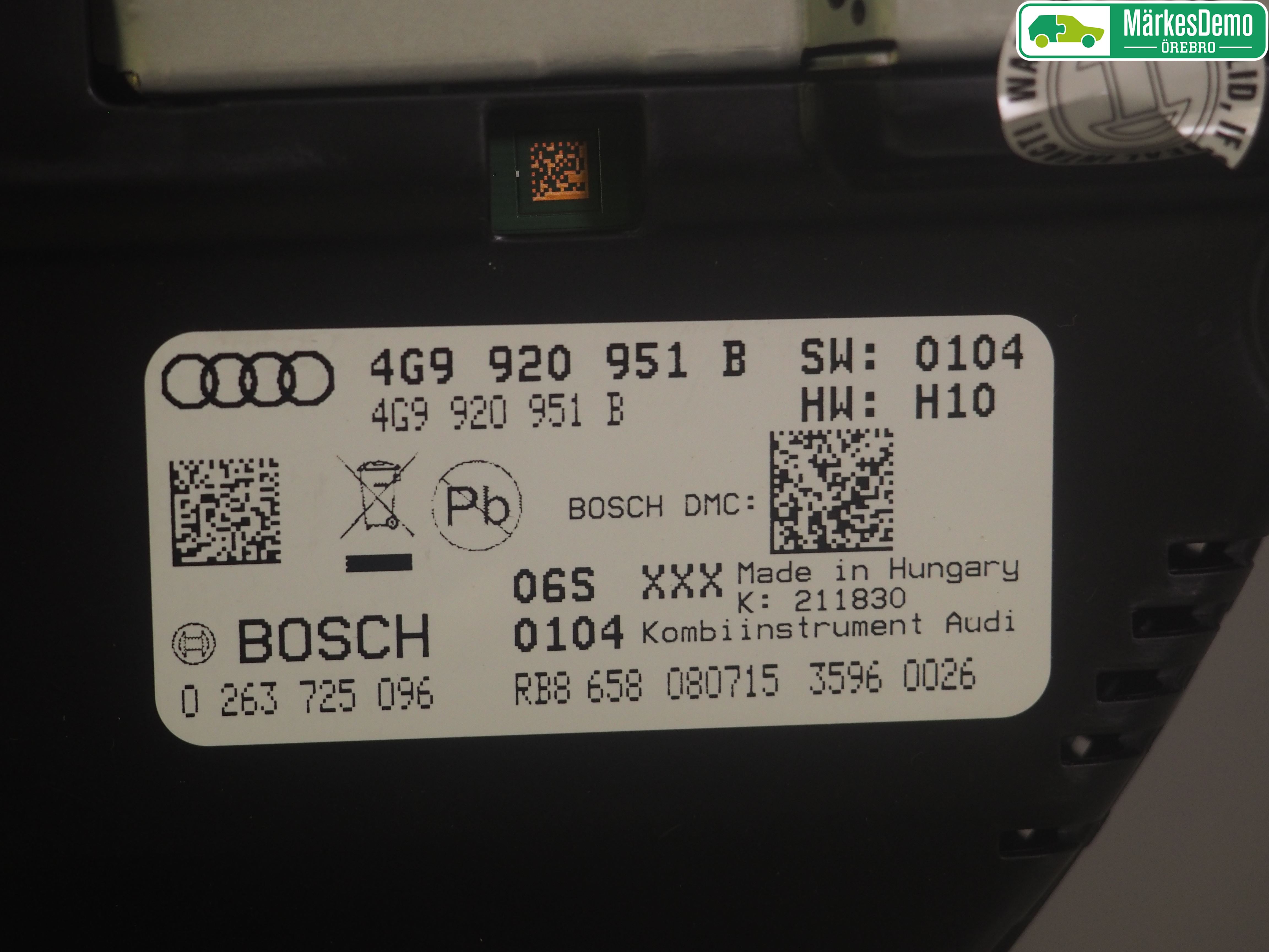 Audi A6 ALLROAD 12-18 Instr Kombinert