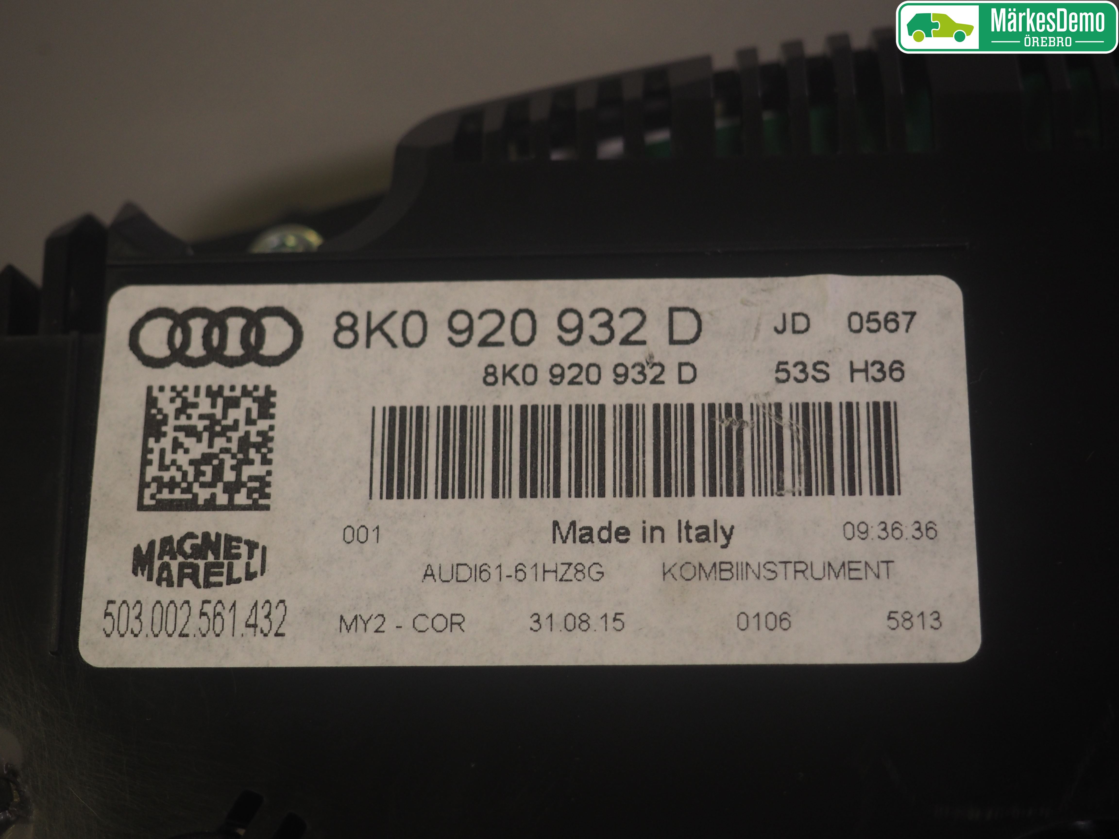 Audi A4 12-15 Instr Kombinert