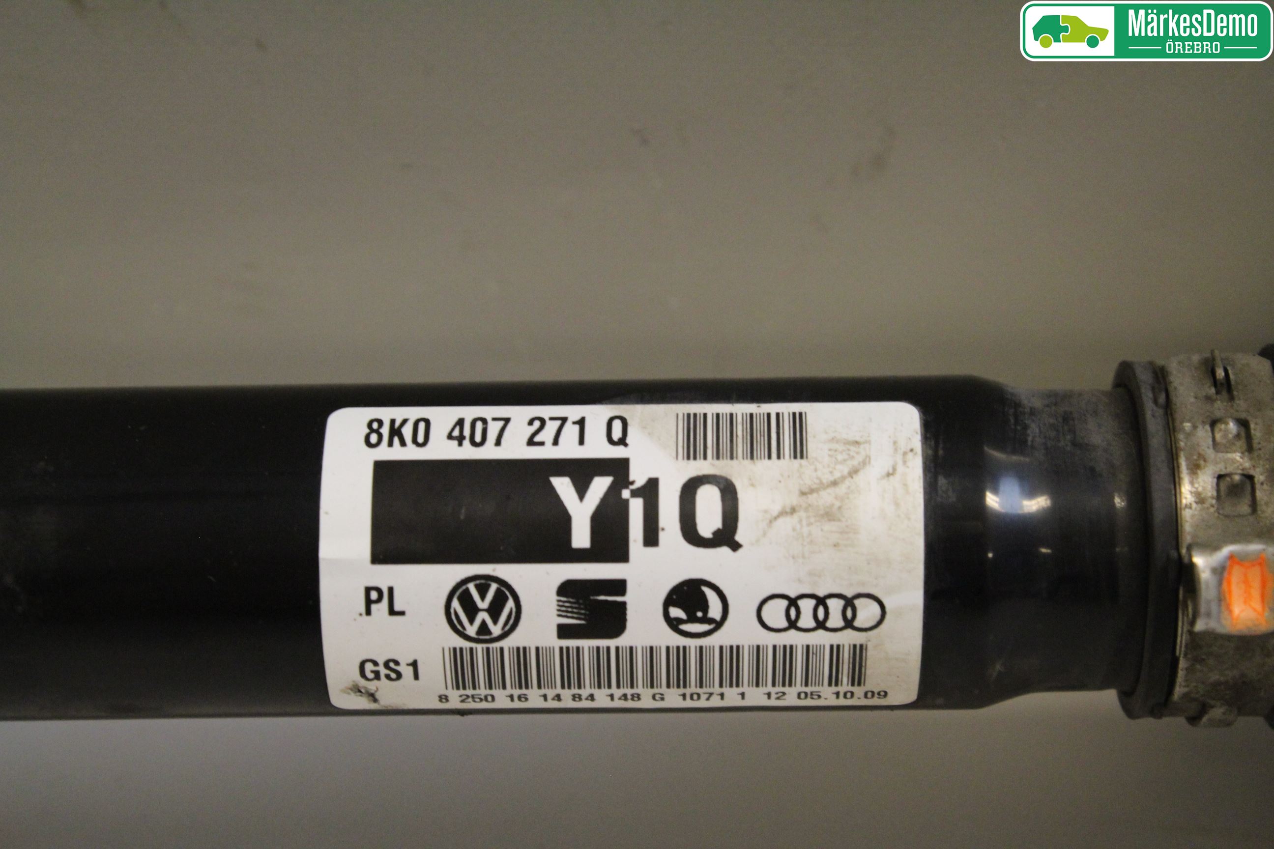 Audi A4/S4 08-11 Drivaksel Foran Kompl Venstre