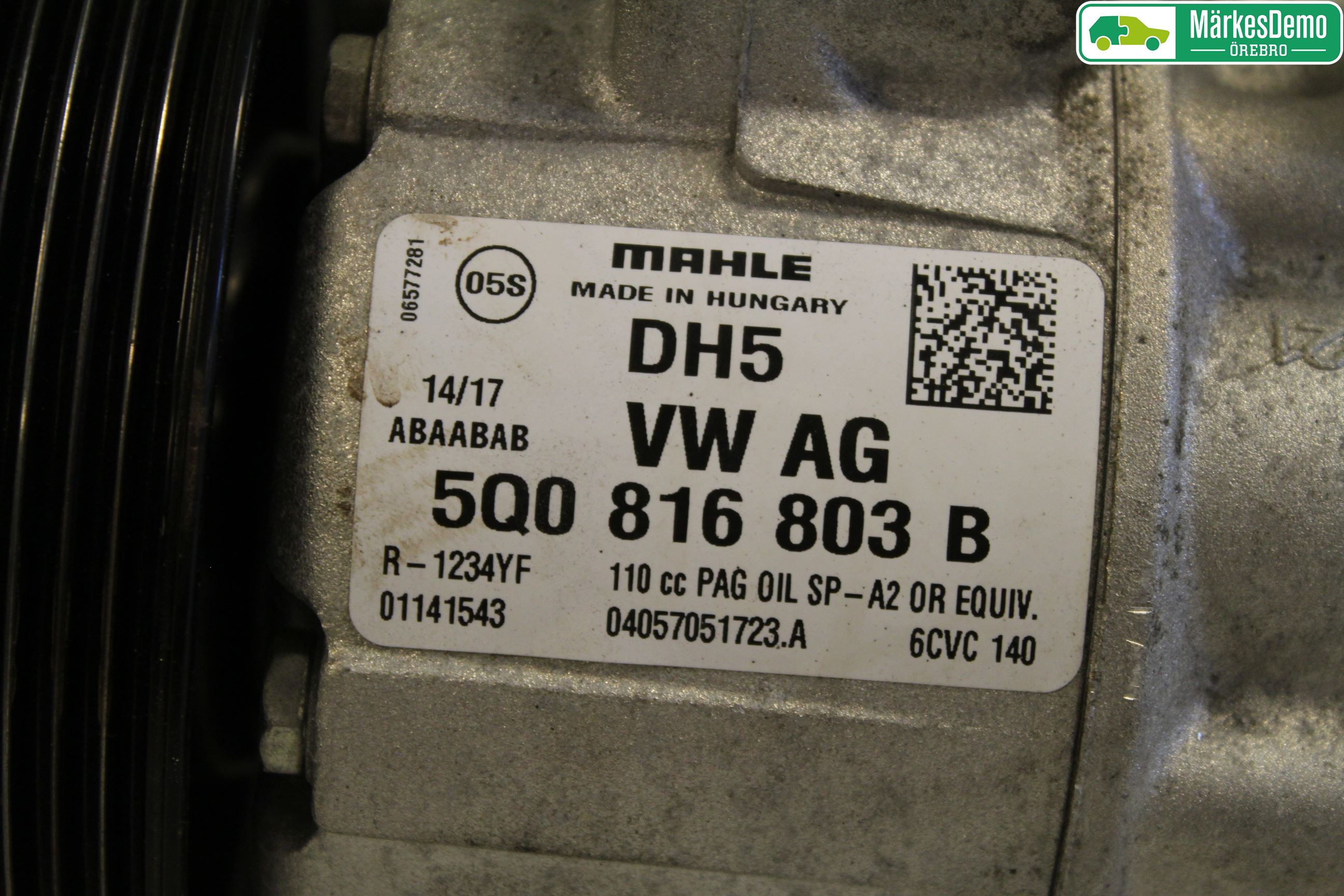 Volkswagen VW TIGUAN 16-24 Varme Ac Kompressor