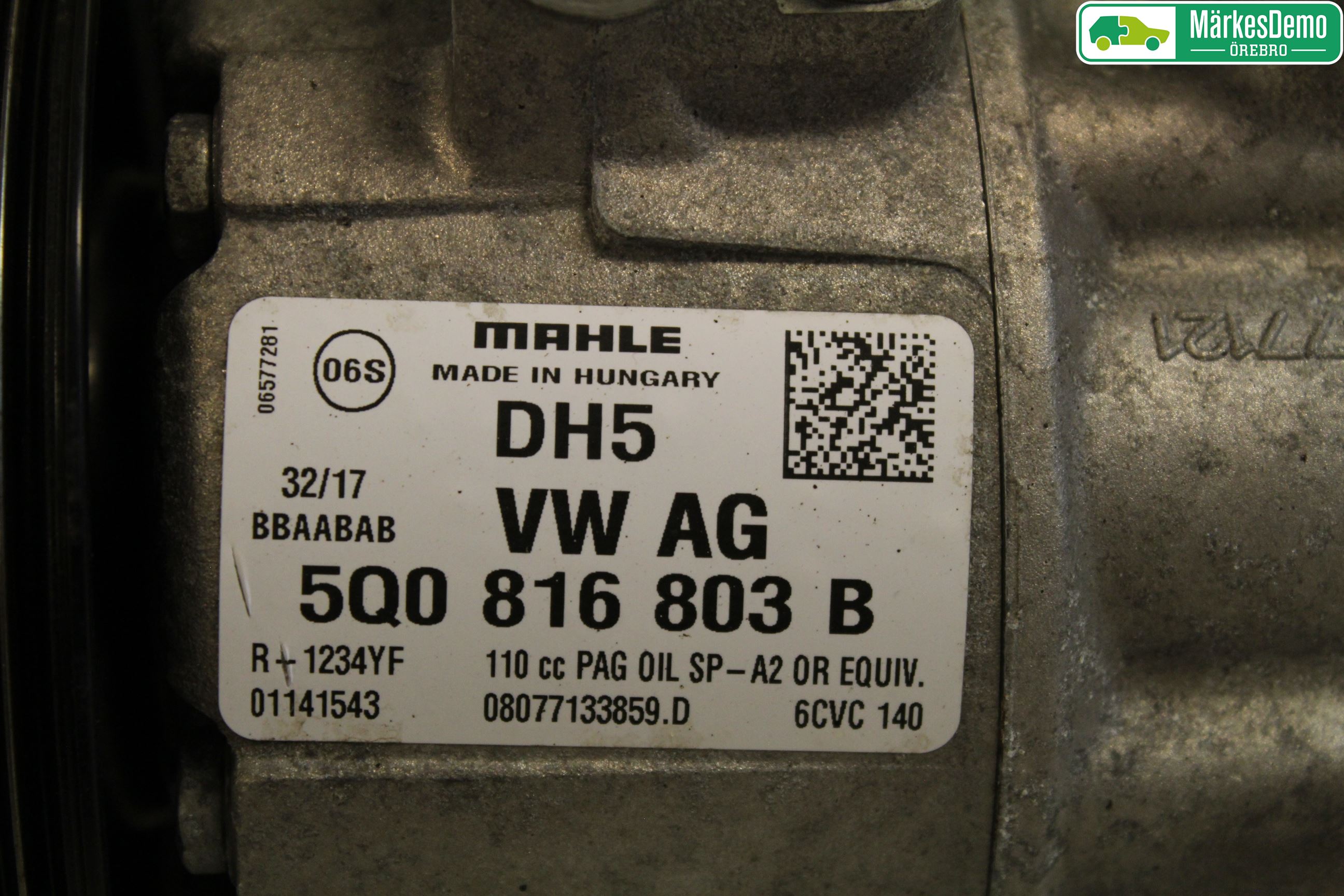 Volkswagen VW CADDY 16-20 Varme Ac Kompressor