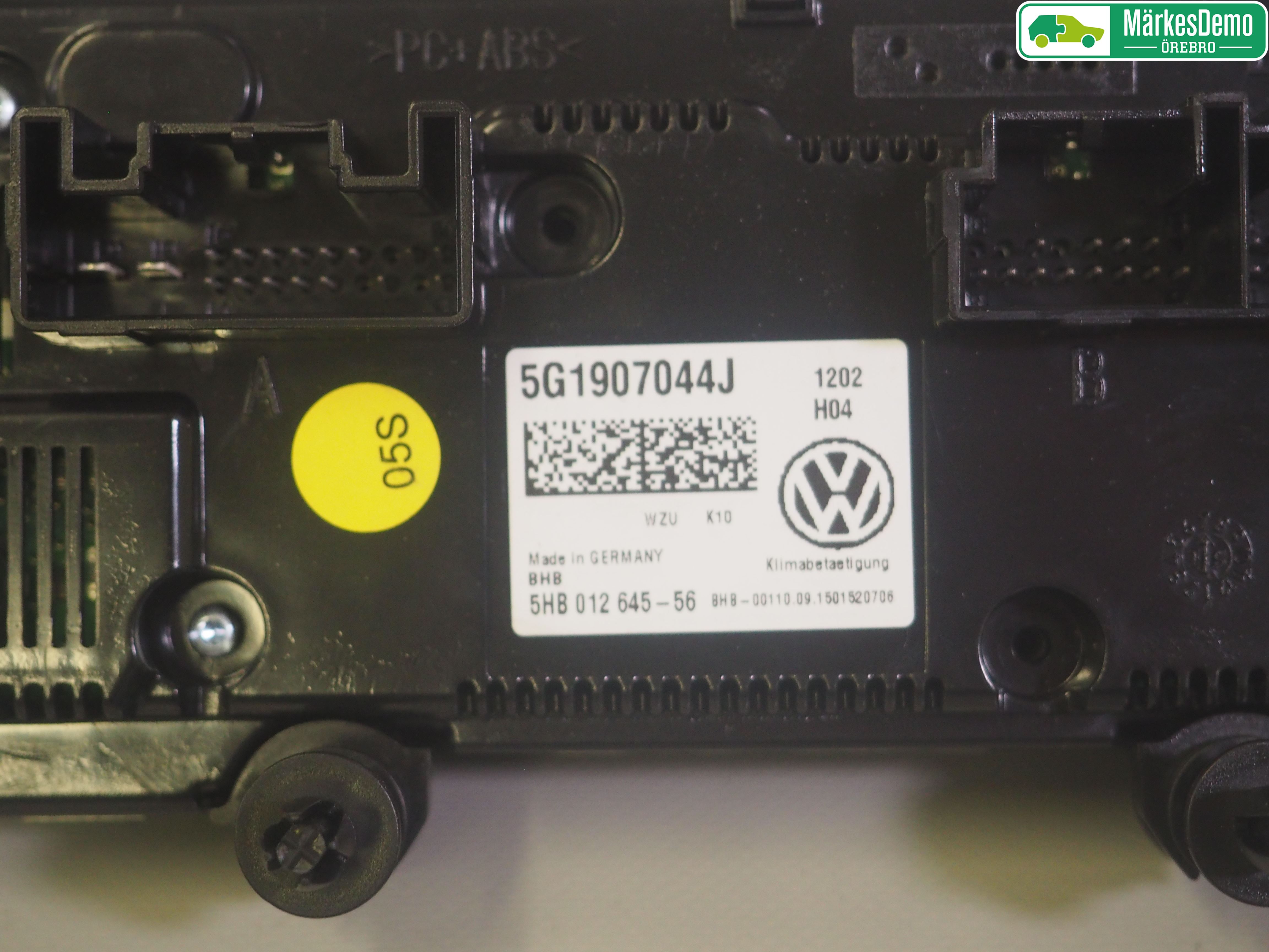 Volkswagen VW PASSAT 15-19 Varme Ac Betjening-Display