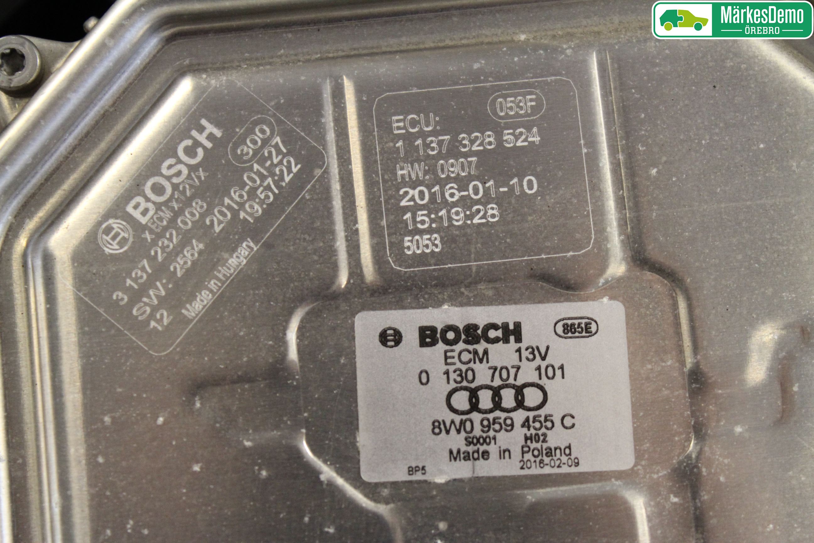 Audi A4/S4 B9 16-19 Kjølevifte Elektrisk