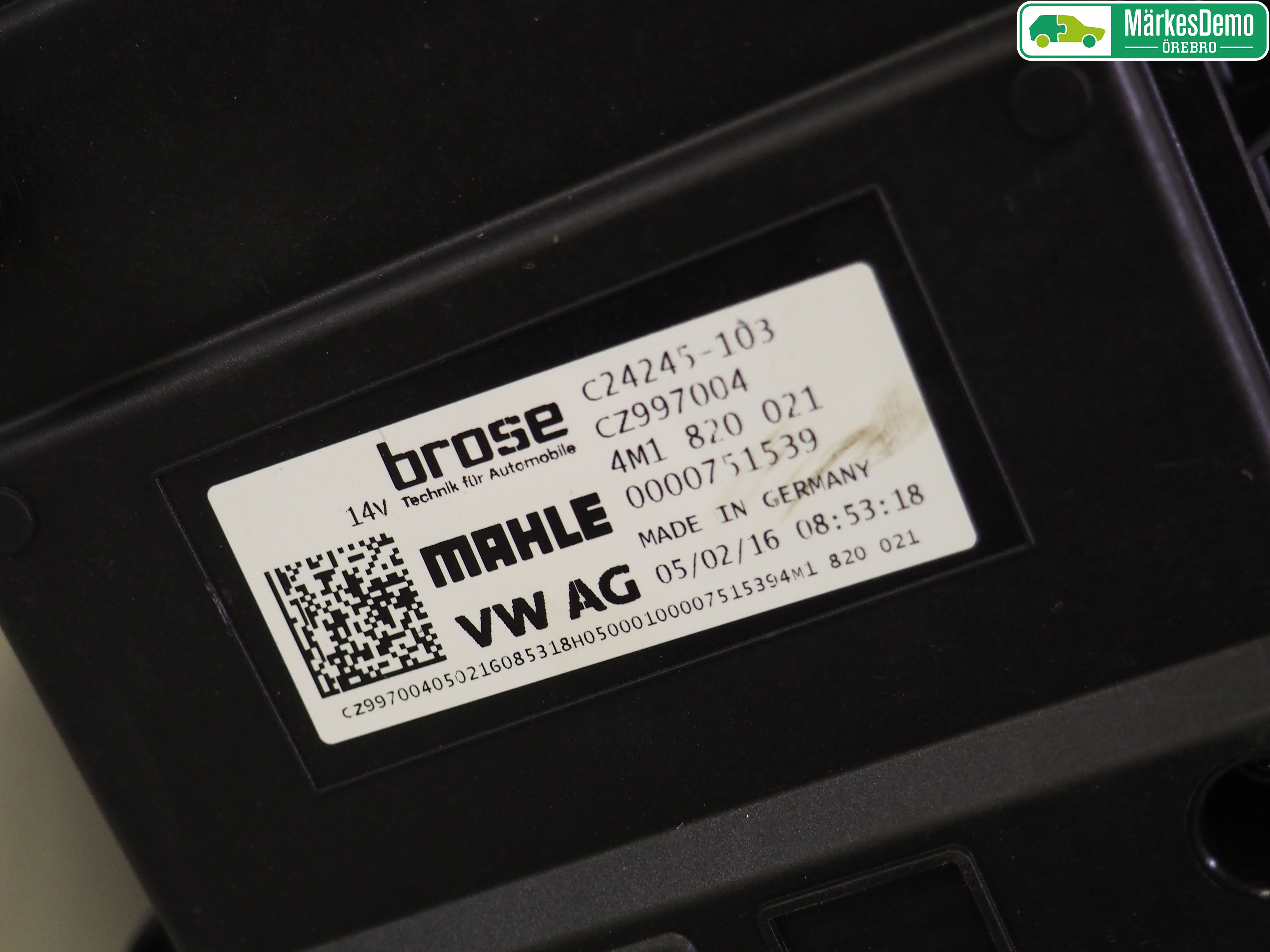 Audi A4/S4 B9 16-19 Varme Ac Varmeapparatvifte