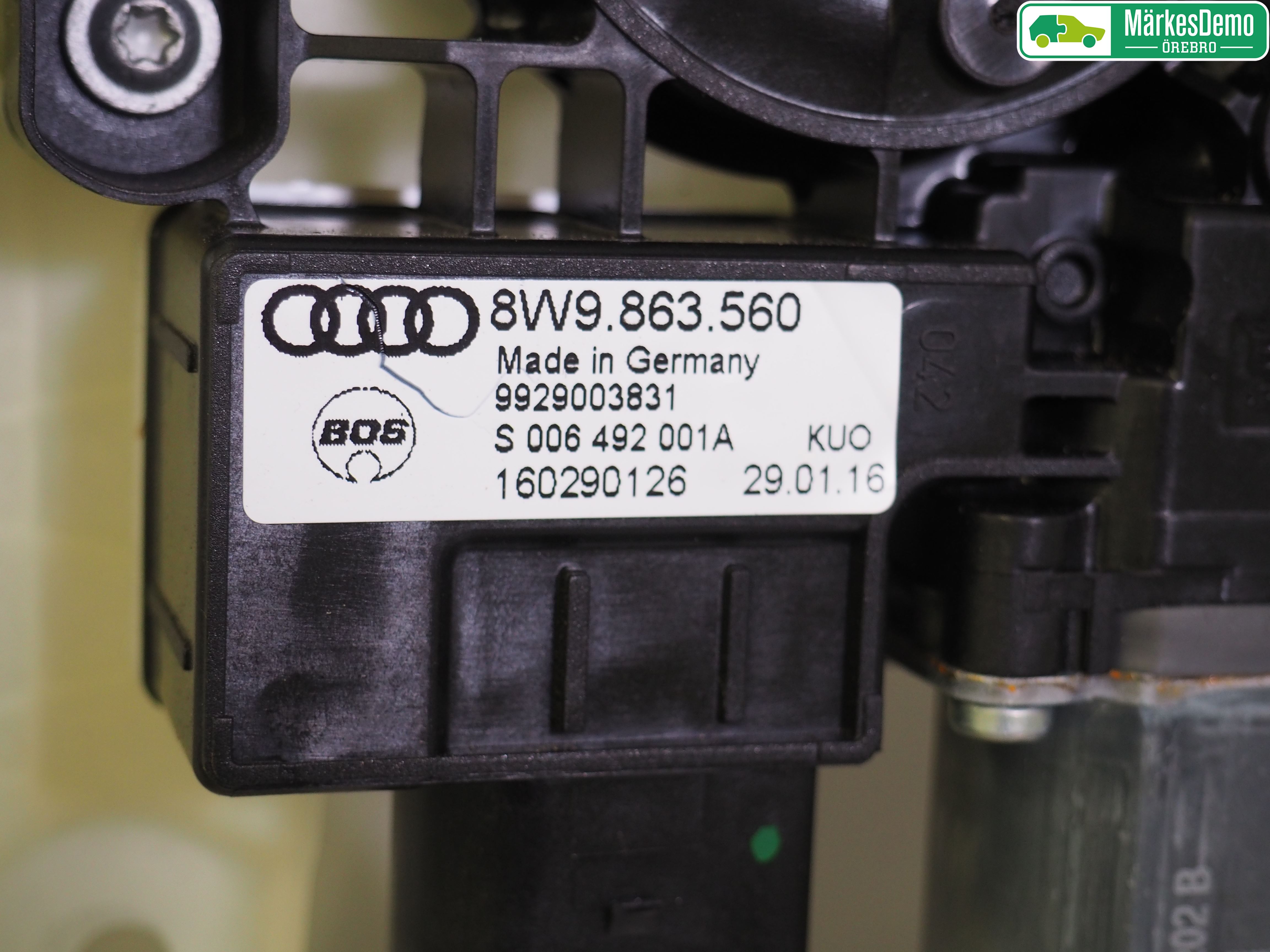 Audi A4/S4 B9 16-19 Innr Innsyn Beskytelse Stv