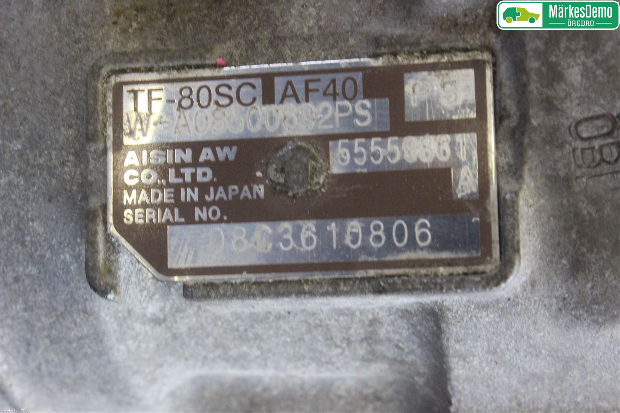 Opel VECTRA C 06-08 Gearkasse Automat