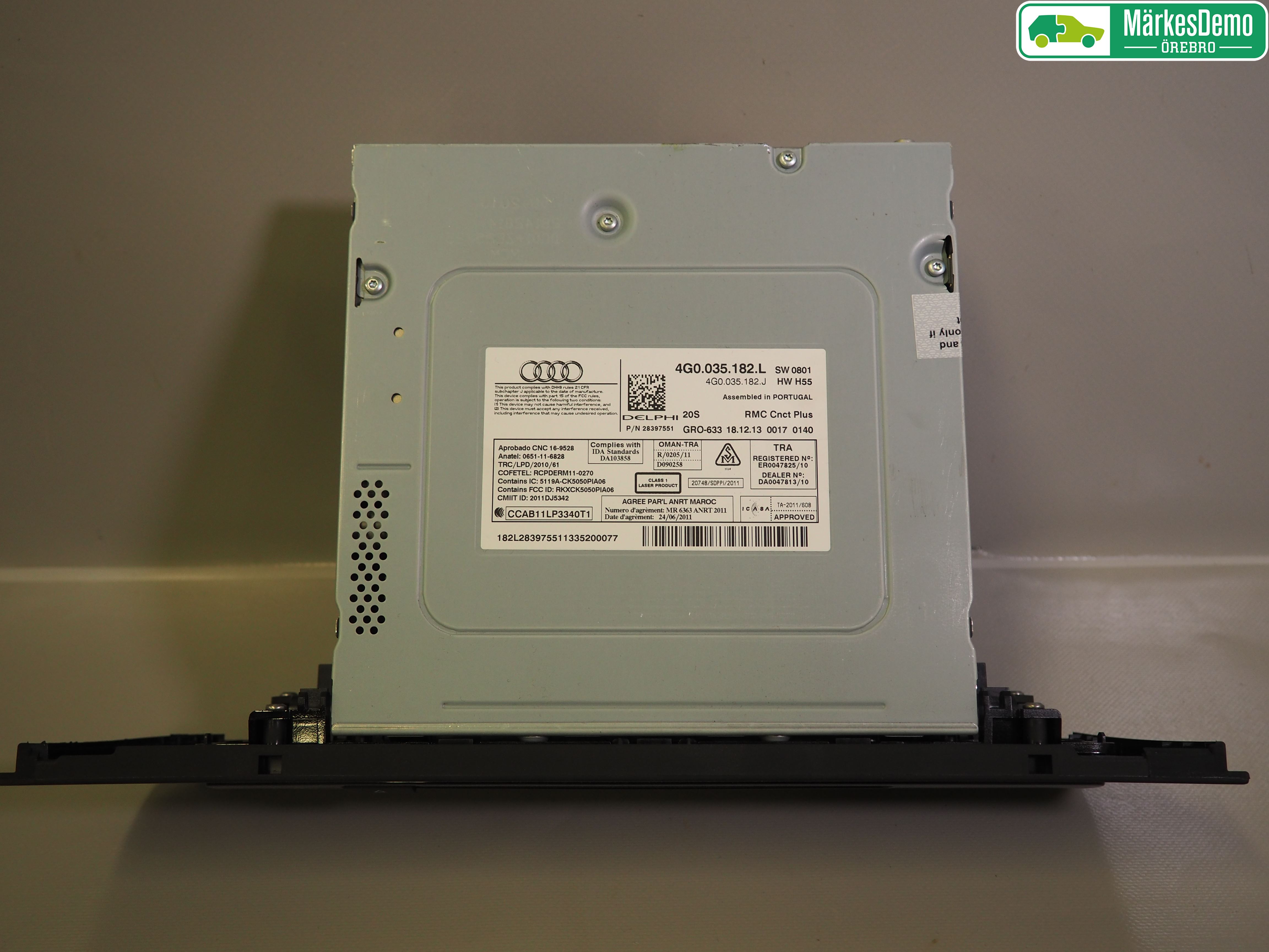 Audi A6/S6 4G 11-18 Stereo Radio Med Cd