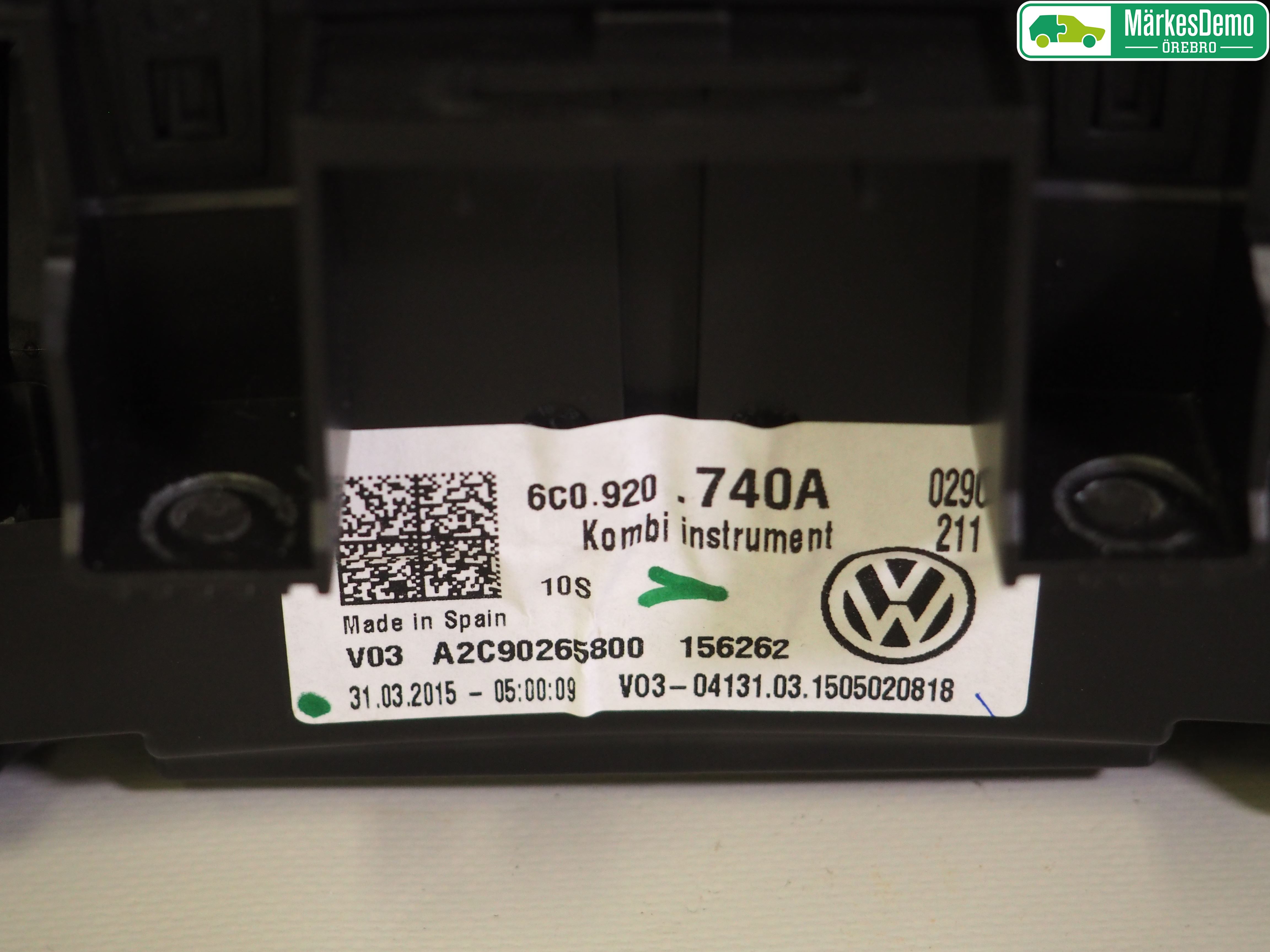 Volkswagen VW POLO 10-17 Instr Kombinert