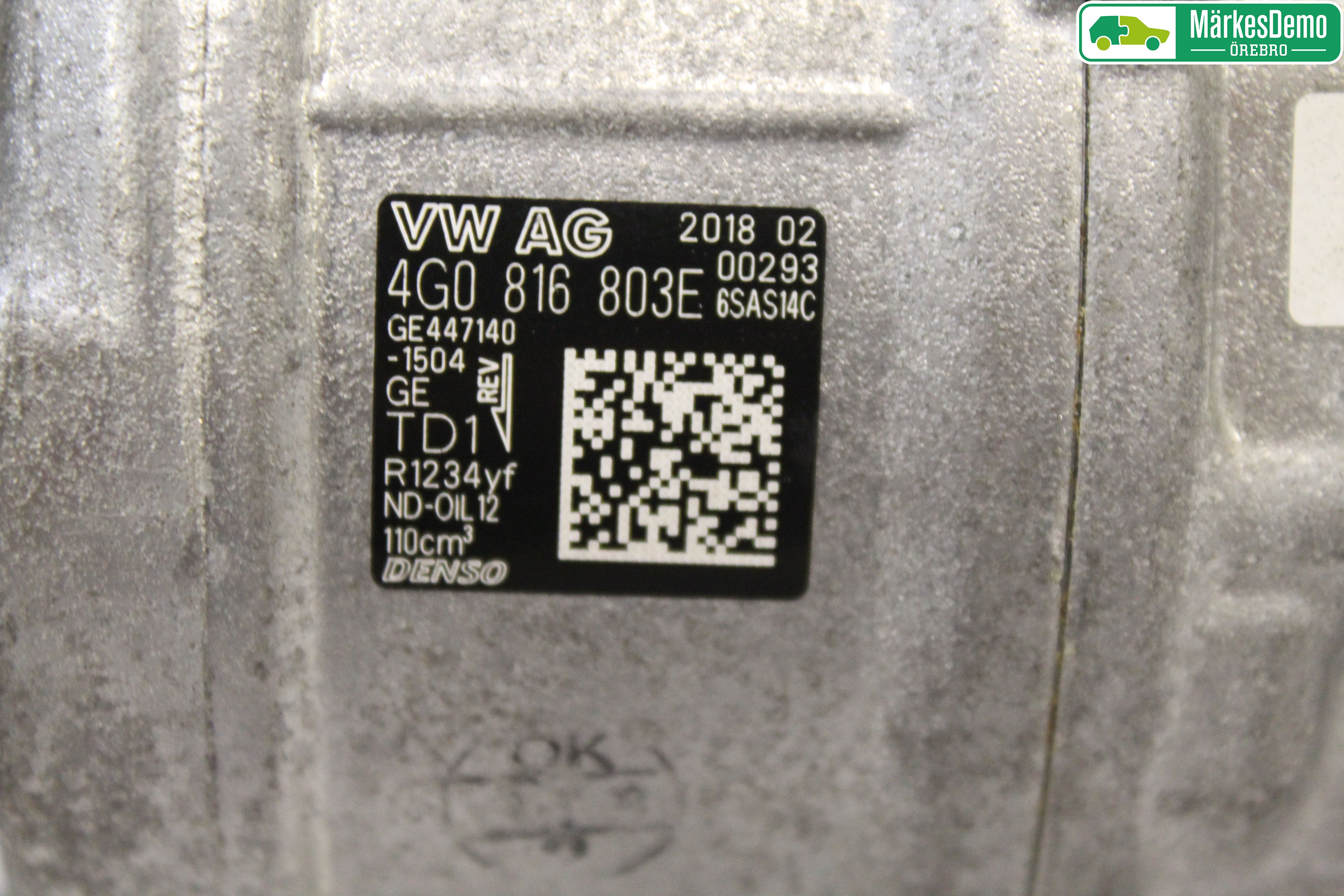 Audi A6/S6 4G 11-18 Varme Ac Kompressor