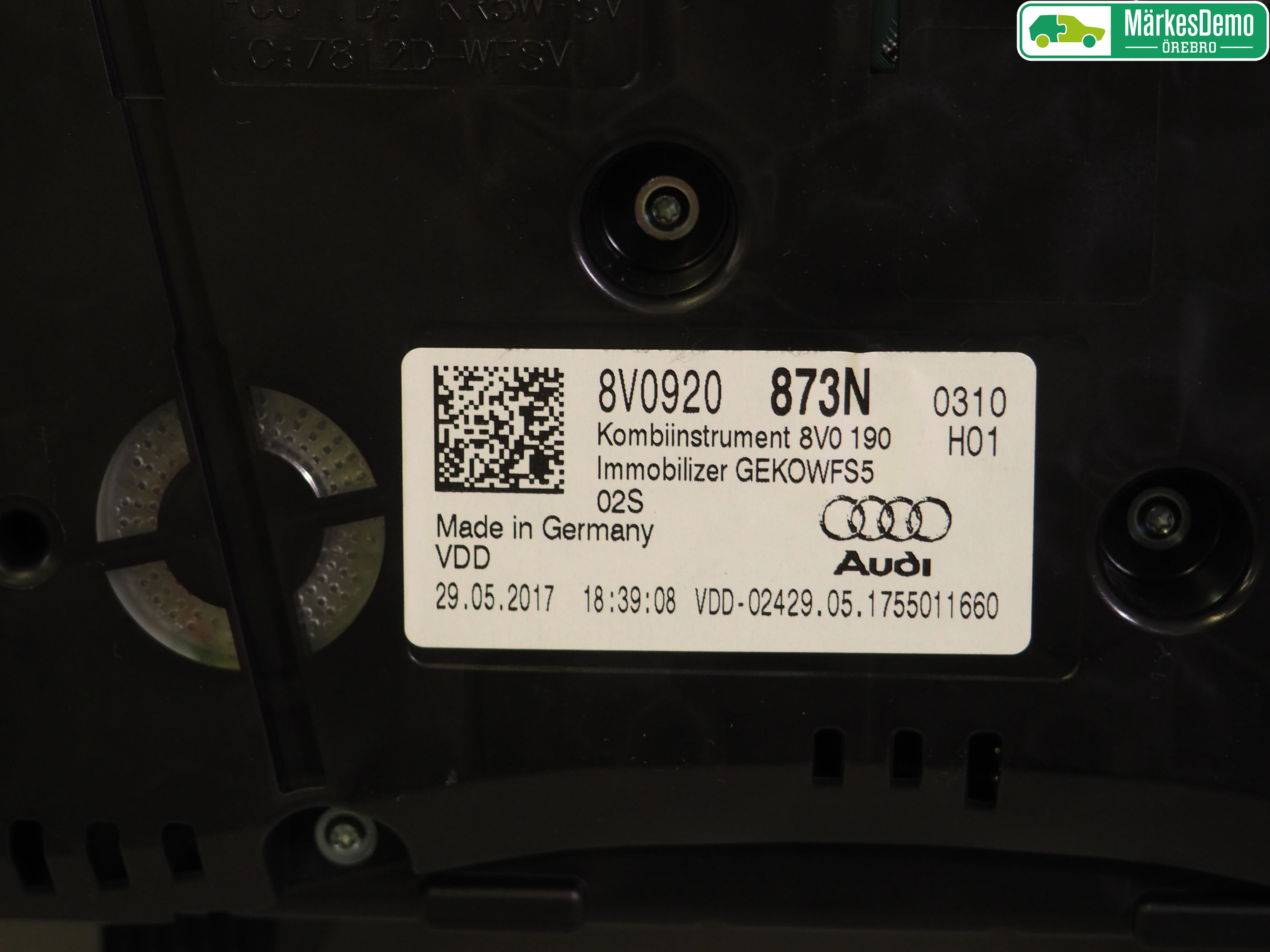 Audi A3/S3 8V 13-20 Instr Kombinert
