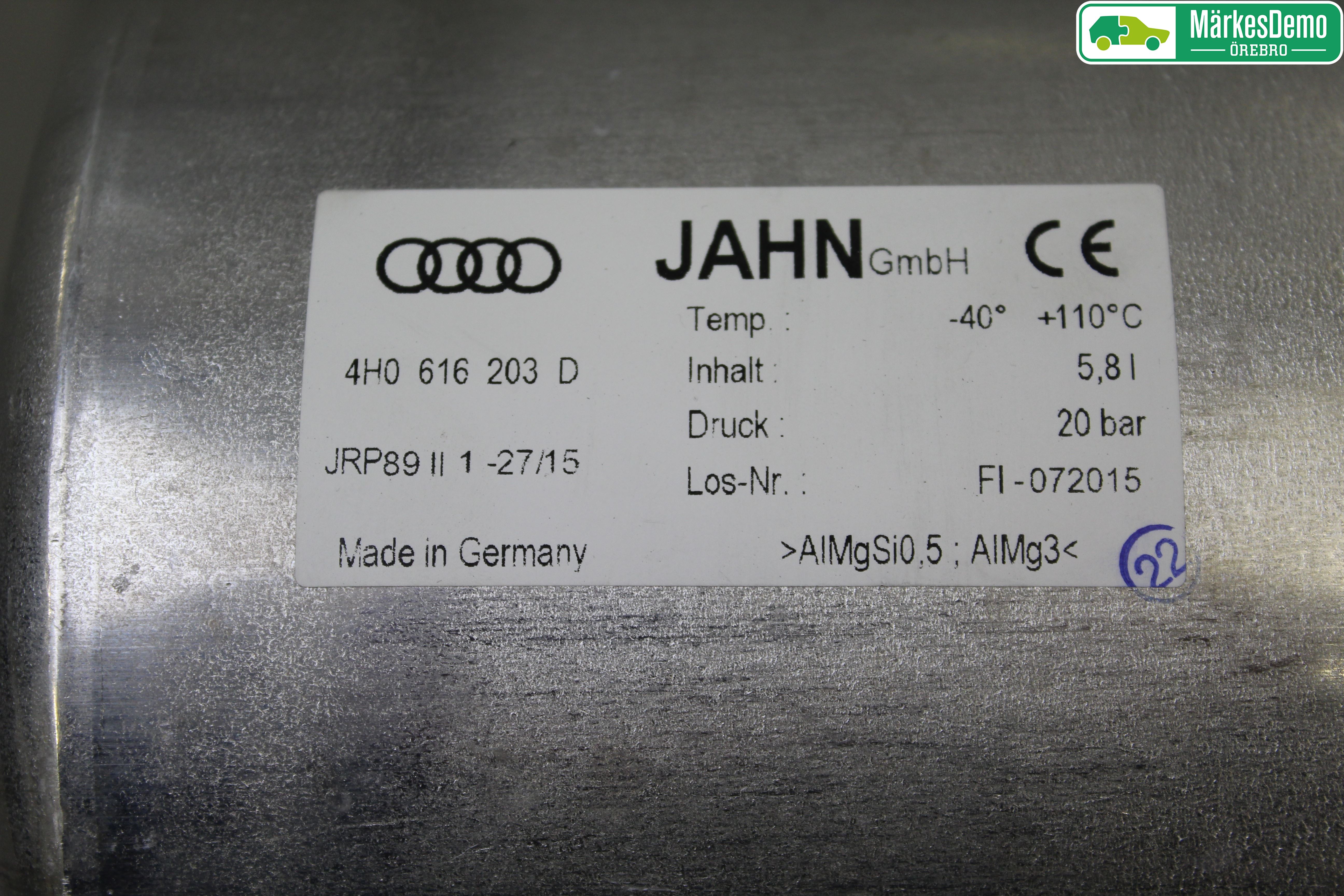Audi A8/S8 4H 10-17 Fjæring Kompressor Støtd-Fjæri
