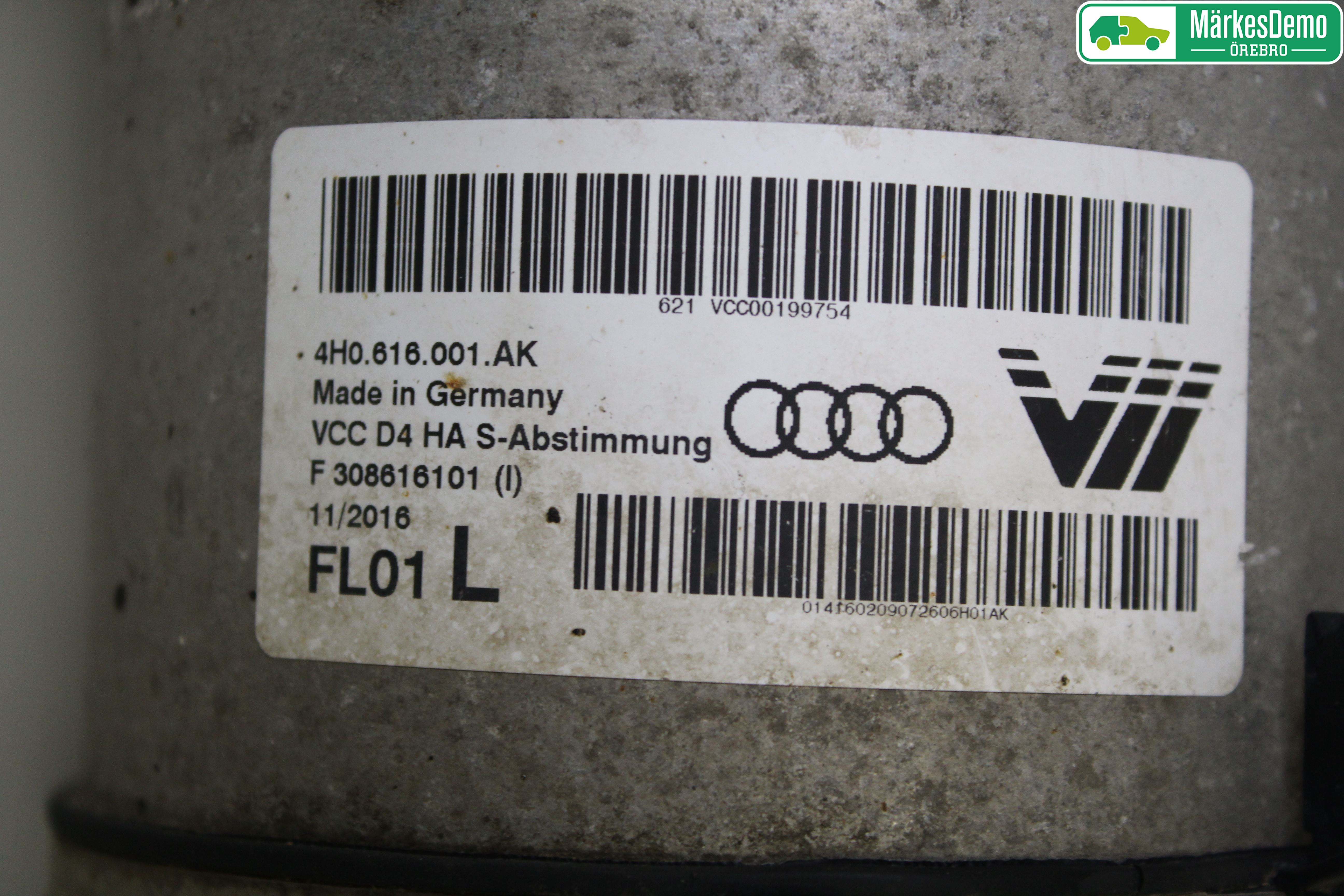 Audi A8/S8 4H 10-17 Støtdemper Bak