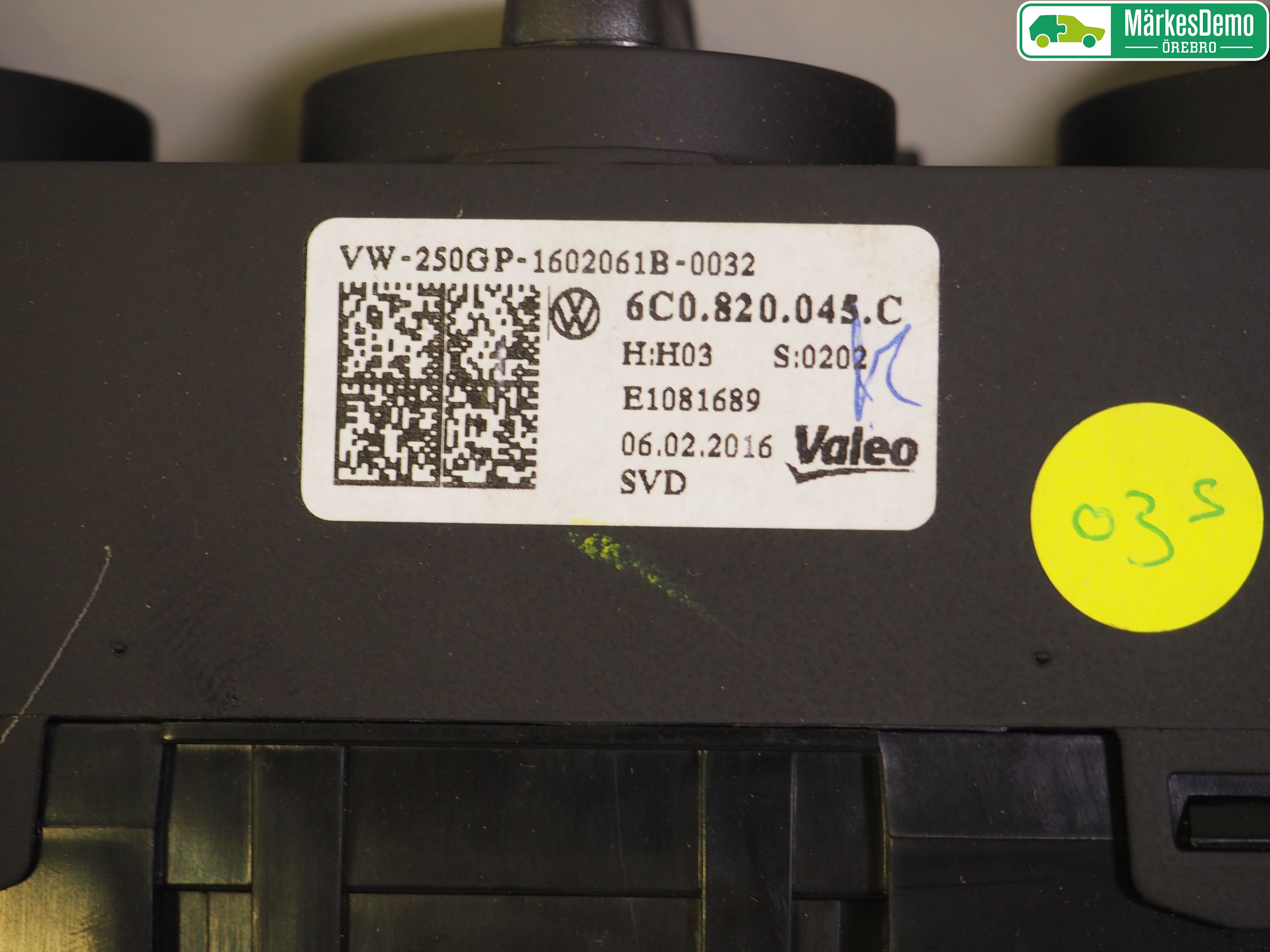 Volkswagen VW POLO 10-17 Varme Ac Betjening-Display