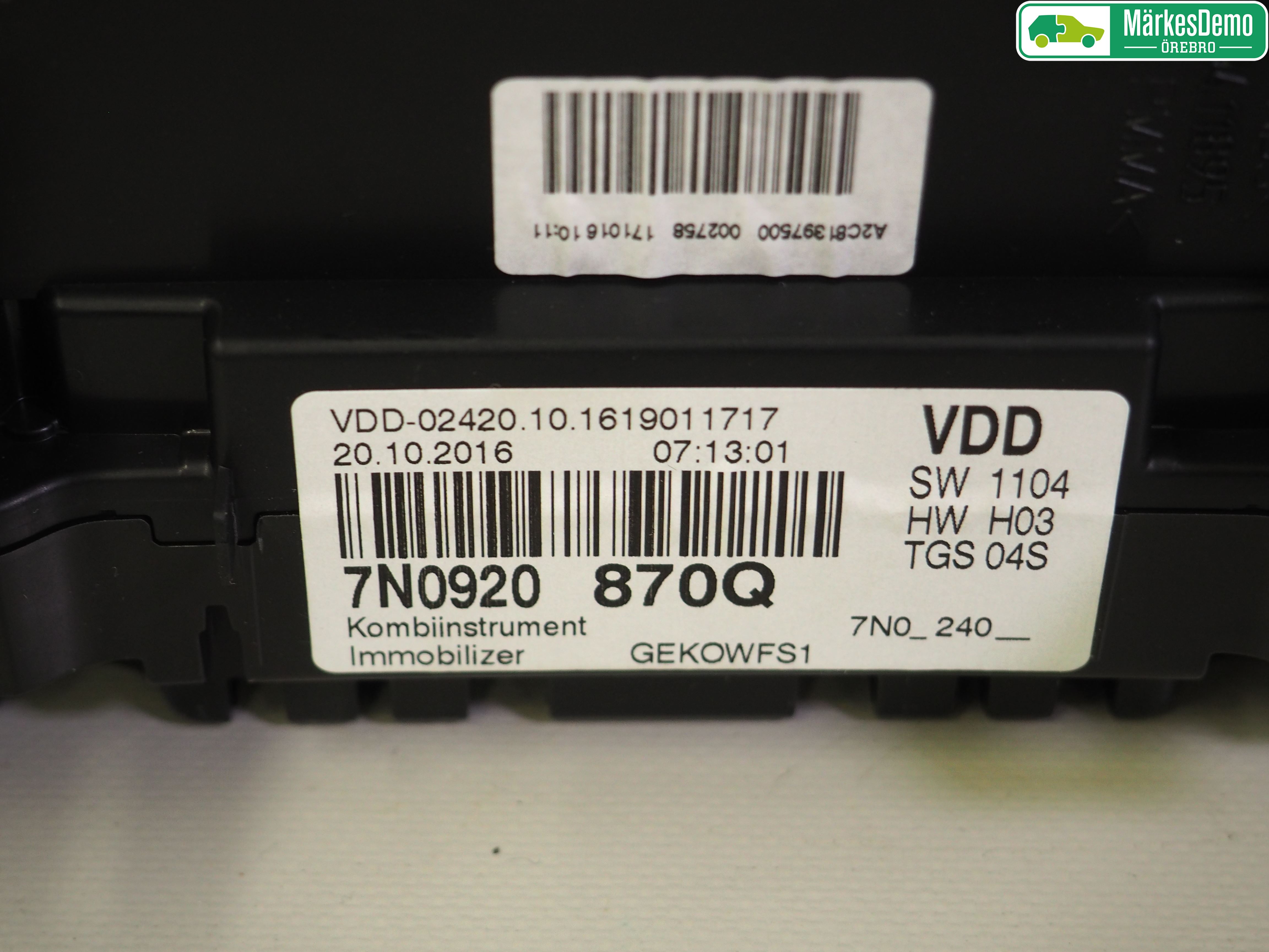 Volkswagen VW SHARAN 11- Instr Kombinert