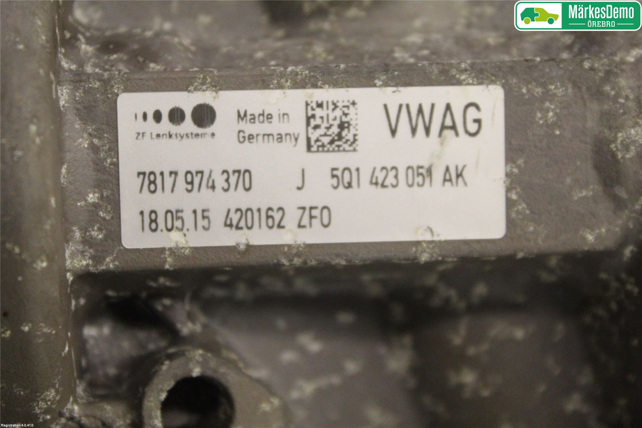 Audi A3/S3 8V 13-20 Servo Snekke - Tannstang