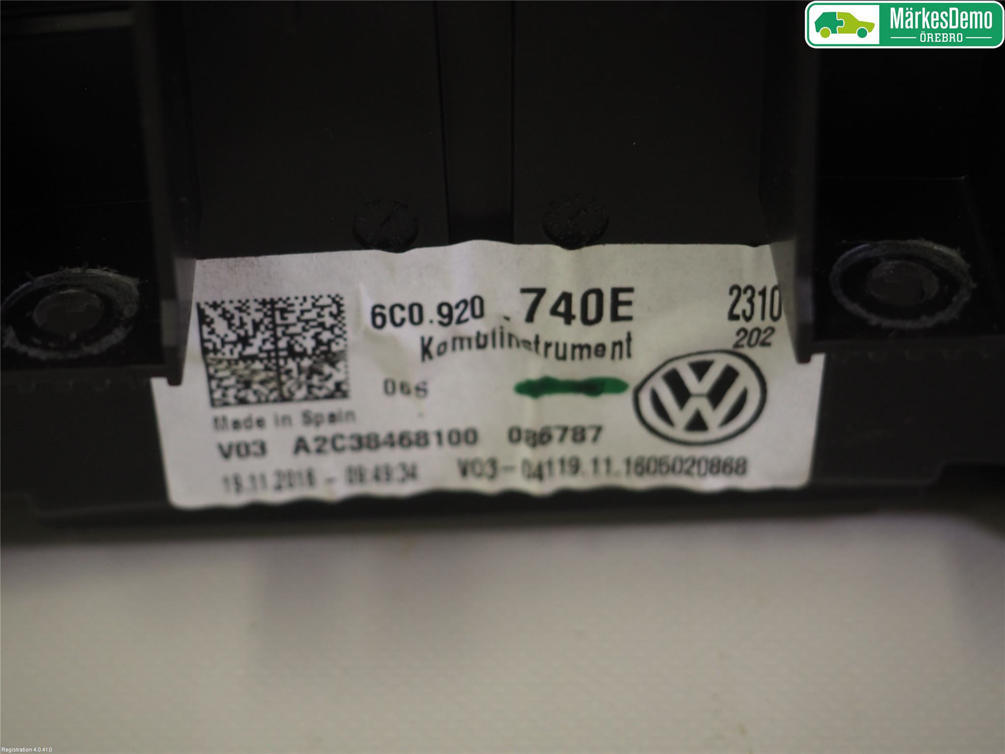 Volkswagen VW POLO 10-17 Instr Kombinert