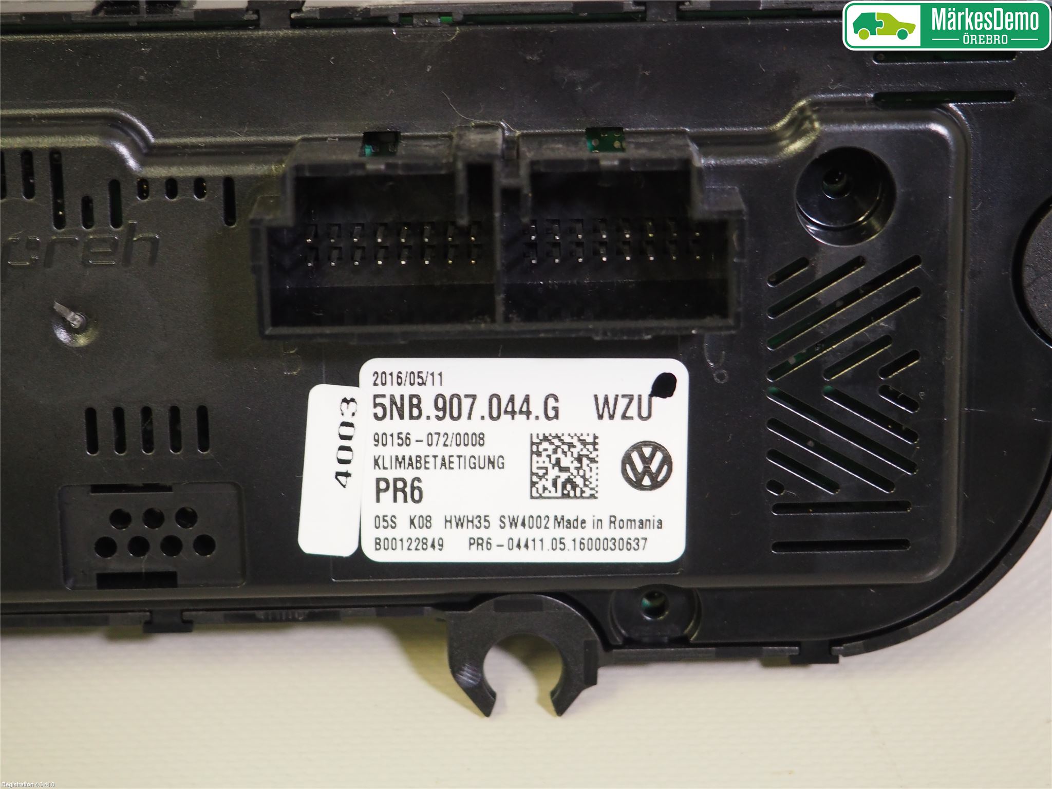 Volkswagen VW TIGUAN 16-24 Varme Ac Betjening-Display