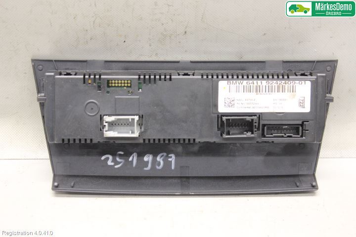 BMW 3 E90/91 SED/TOU 05-12 Varme Ac Betjening-Display