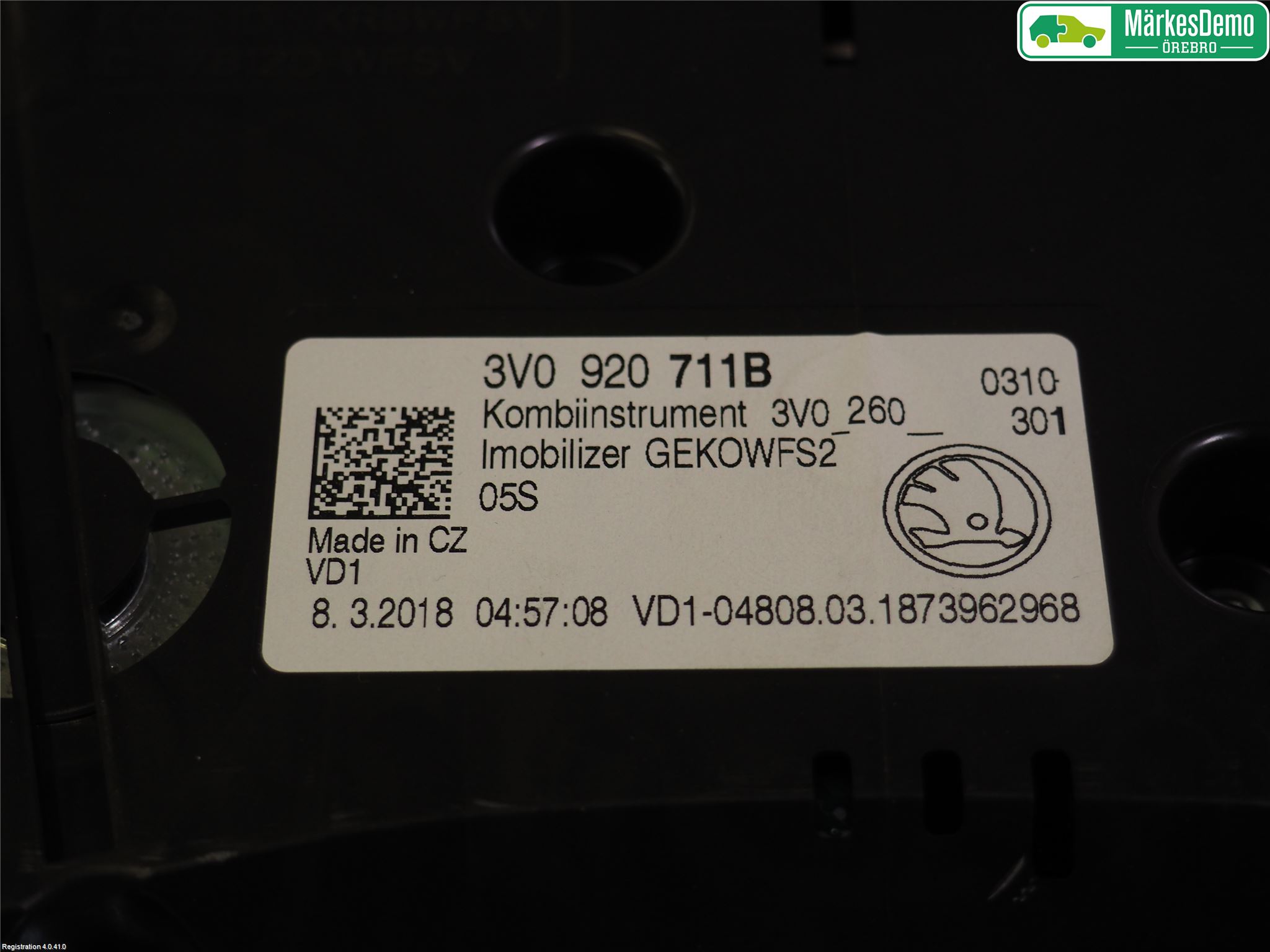 Skoda SUPERB 16-24 Instr Kombinert