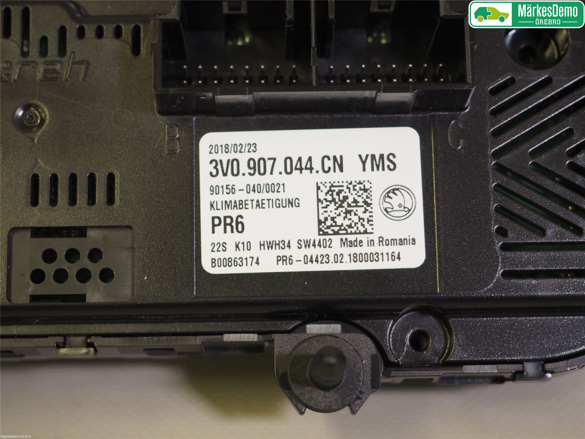 Skoda SUPERB 16-24 Varme Ac Betjening-Display