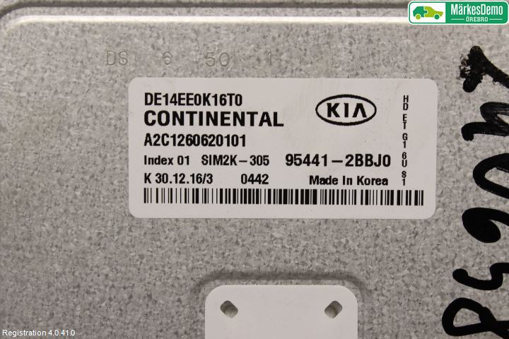 Kia NIRO (DE) 17-22 Styreenhet Gearkasse