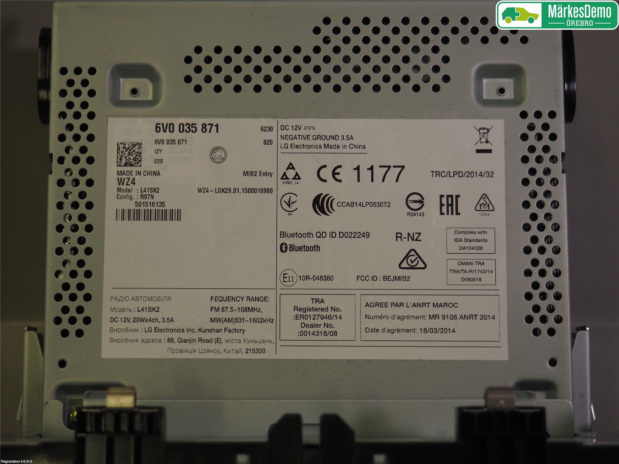 Skoda FABIA 15-21 Stereo Radio