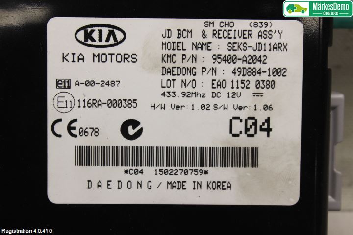 Kia CEED 12-18 Styreenhet Abs