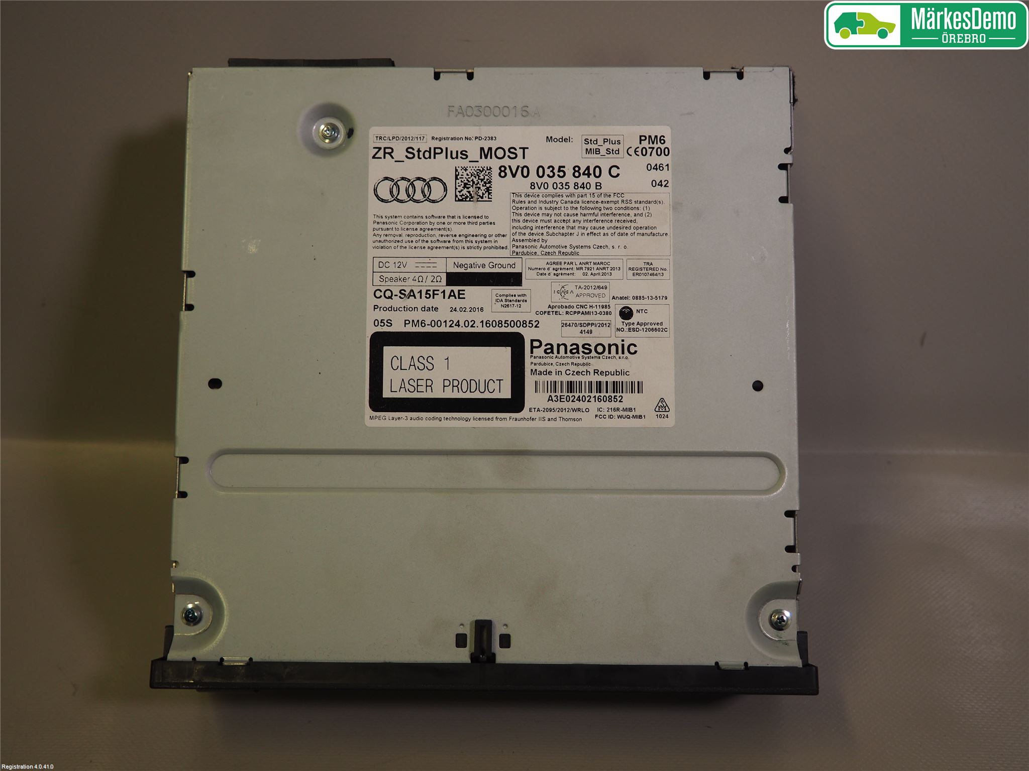 Audi A3/S3 8V 13-20 Stereo Radio