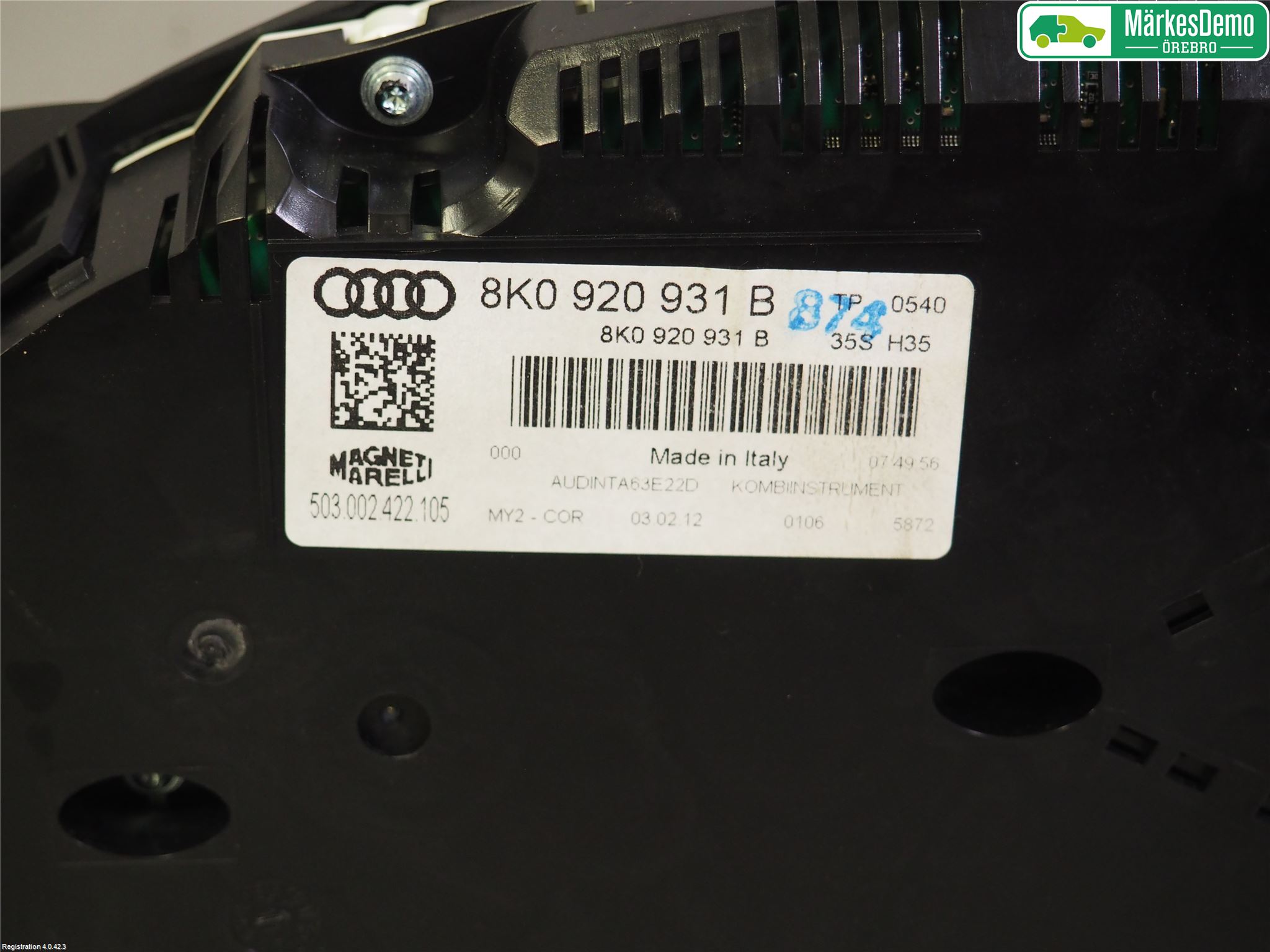 Audi A4/S4 08-11 Instr Kombinert