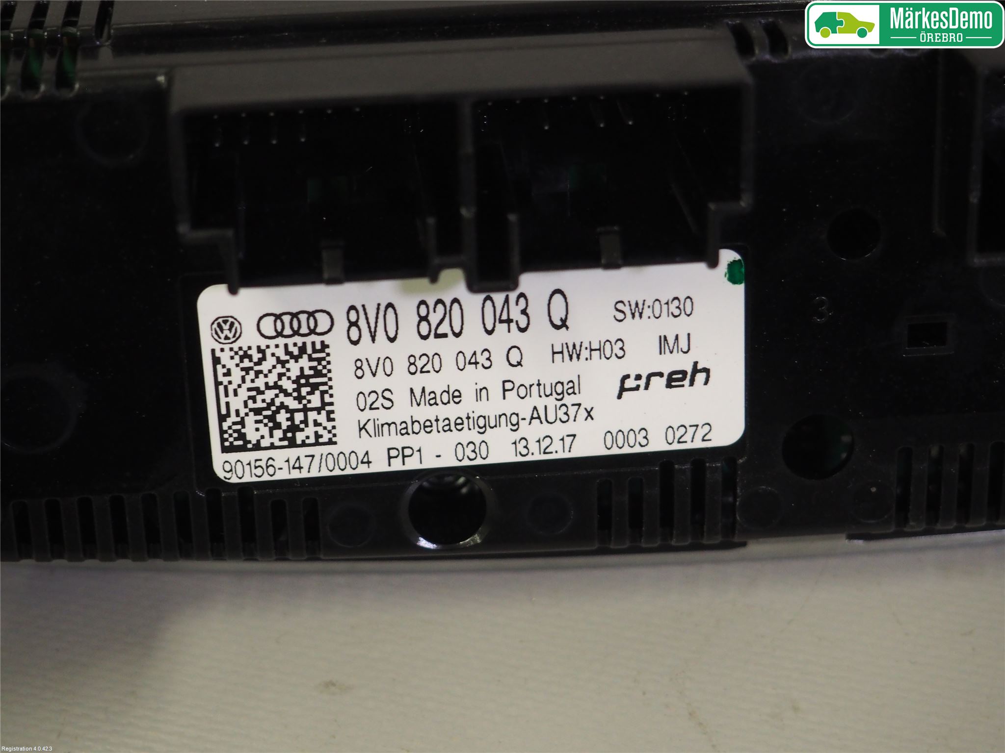 Audi A3/S3 8V 13-20 Varme Ac Betjening-Display