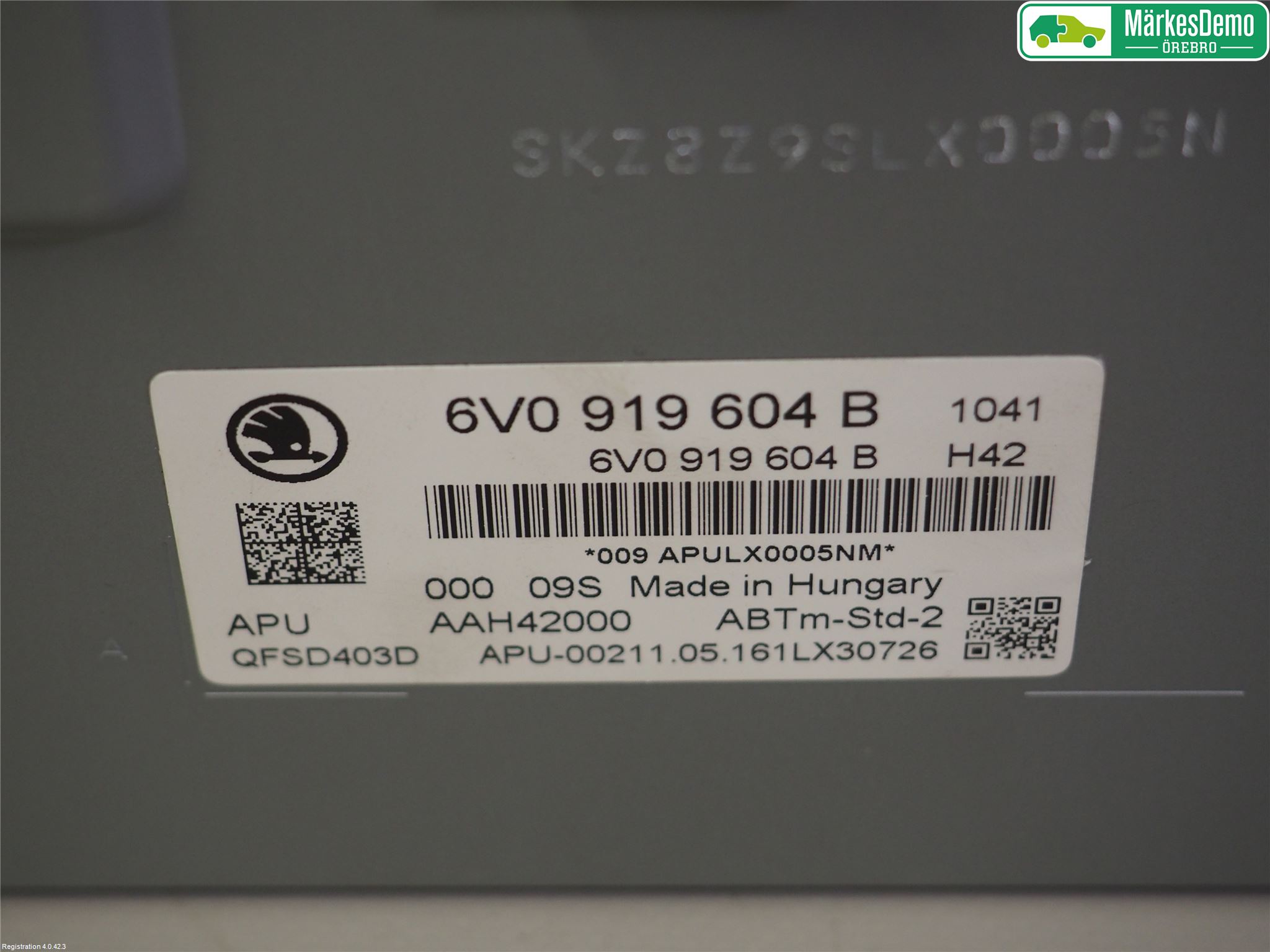 Skoda FABIA 15-21 Stereo Radio