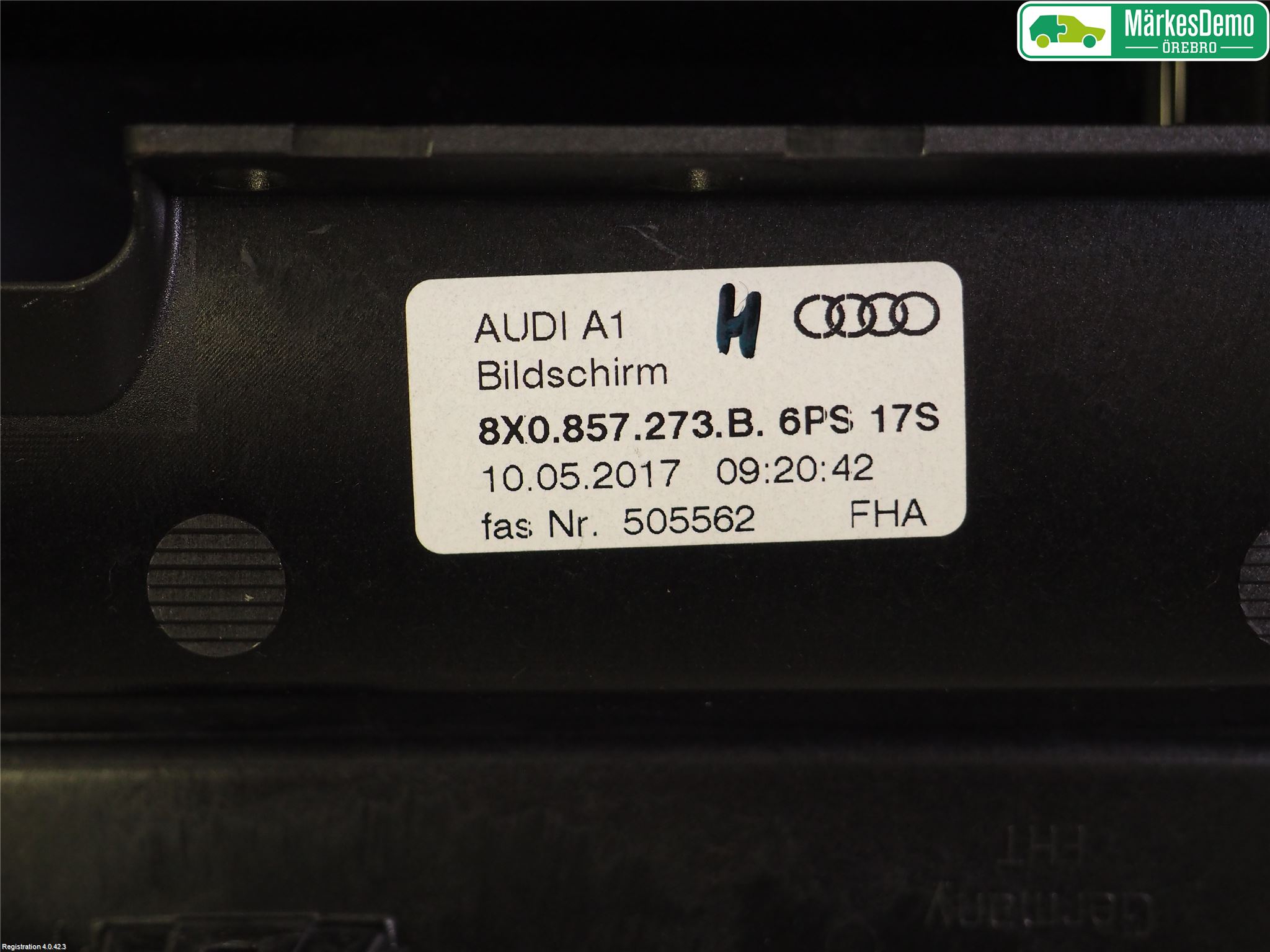 Audi A1 19- Instr Skjerm Dvd-Gps-Ac-Tlf