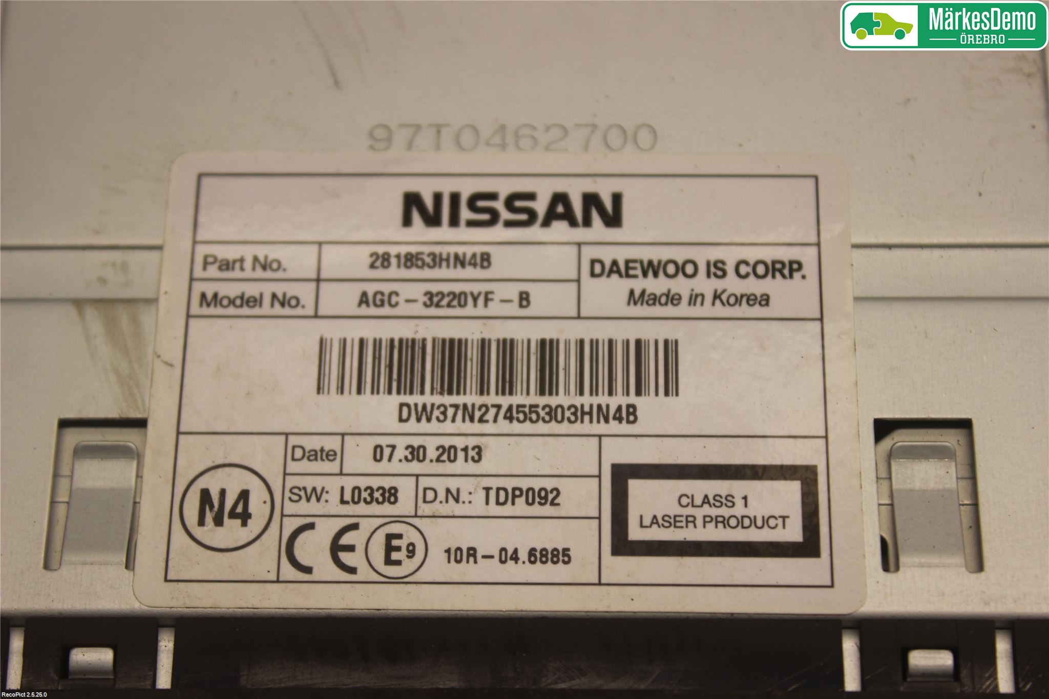 Nissan MICRA 11-16 Stereo Radio