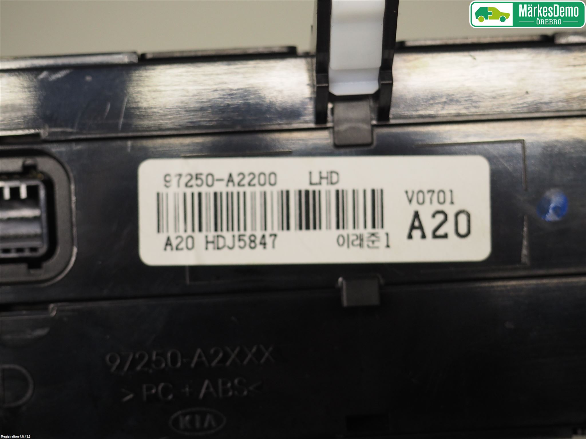 Kia CEED 12-18 Varme Ac Betjening-Display
