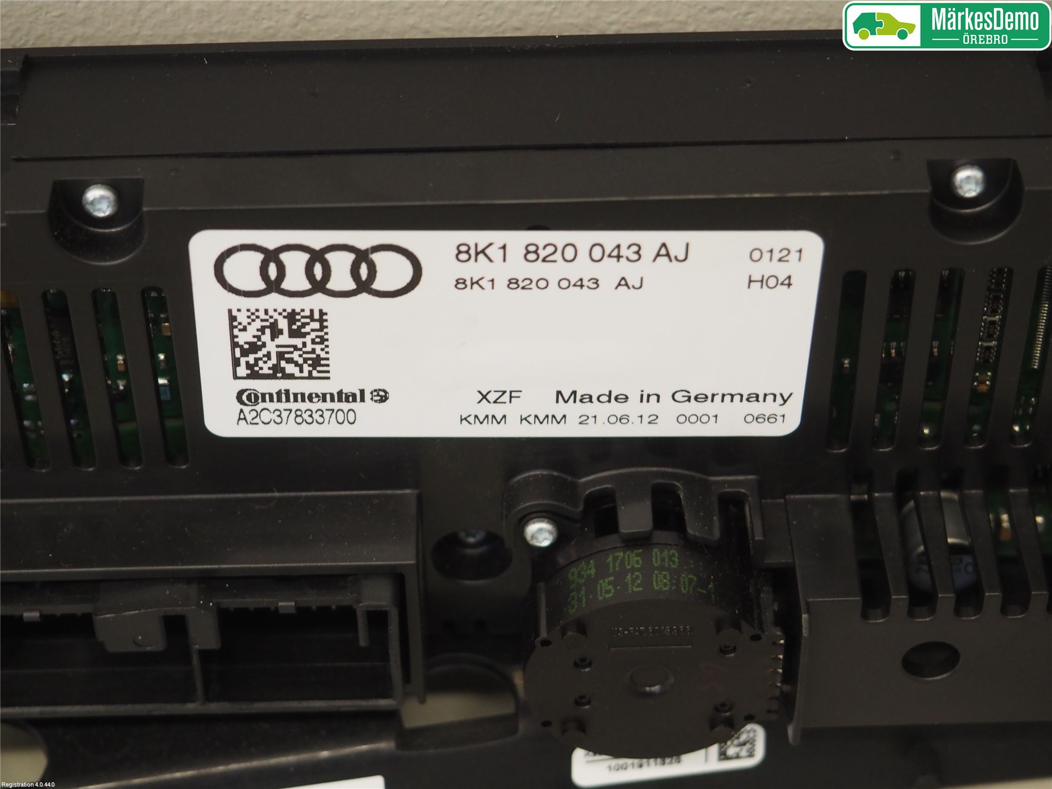 Audi Q5 09-16 Varme Ac Betjening-Display
