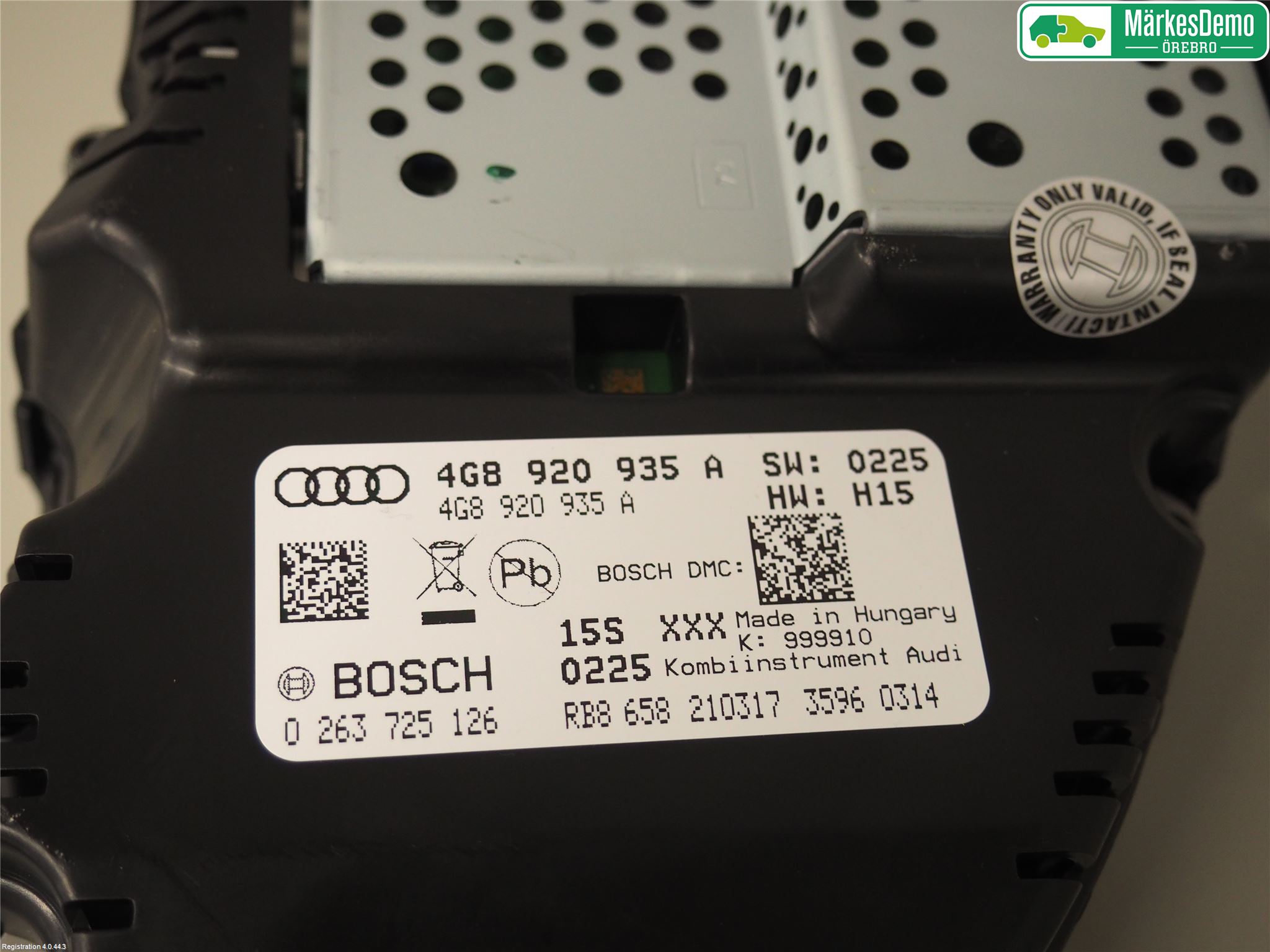 Audi A6/S6 4G 11-18 Instr Kombinert