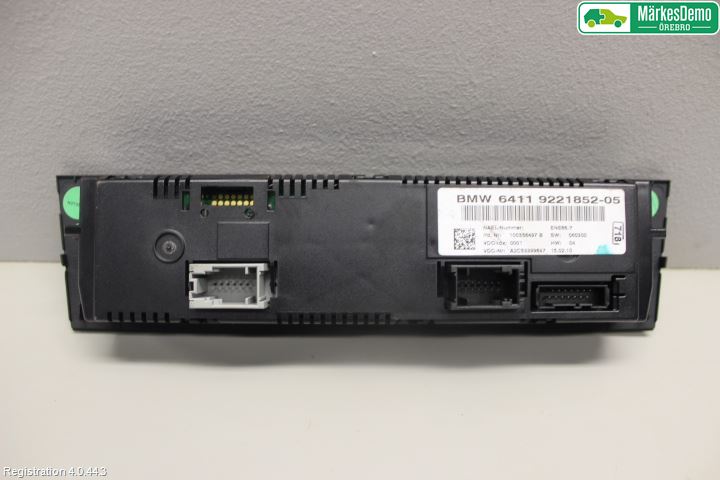 BMW X1 E84 10-15 Varme Ac Betjening-Display