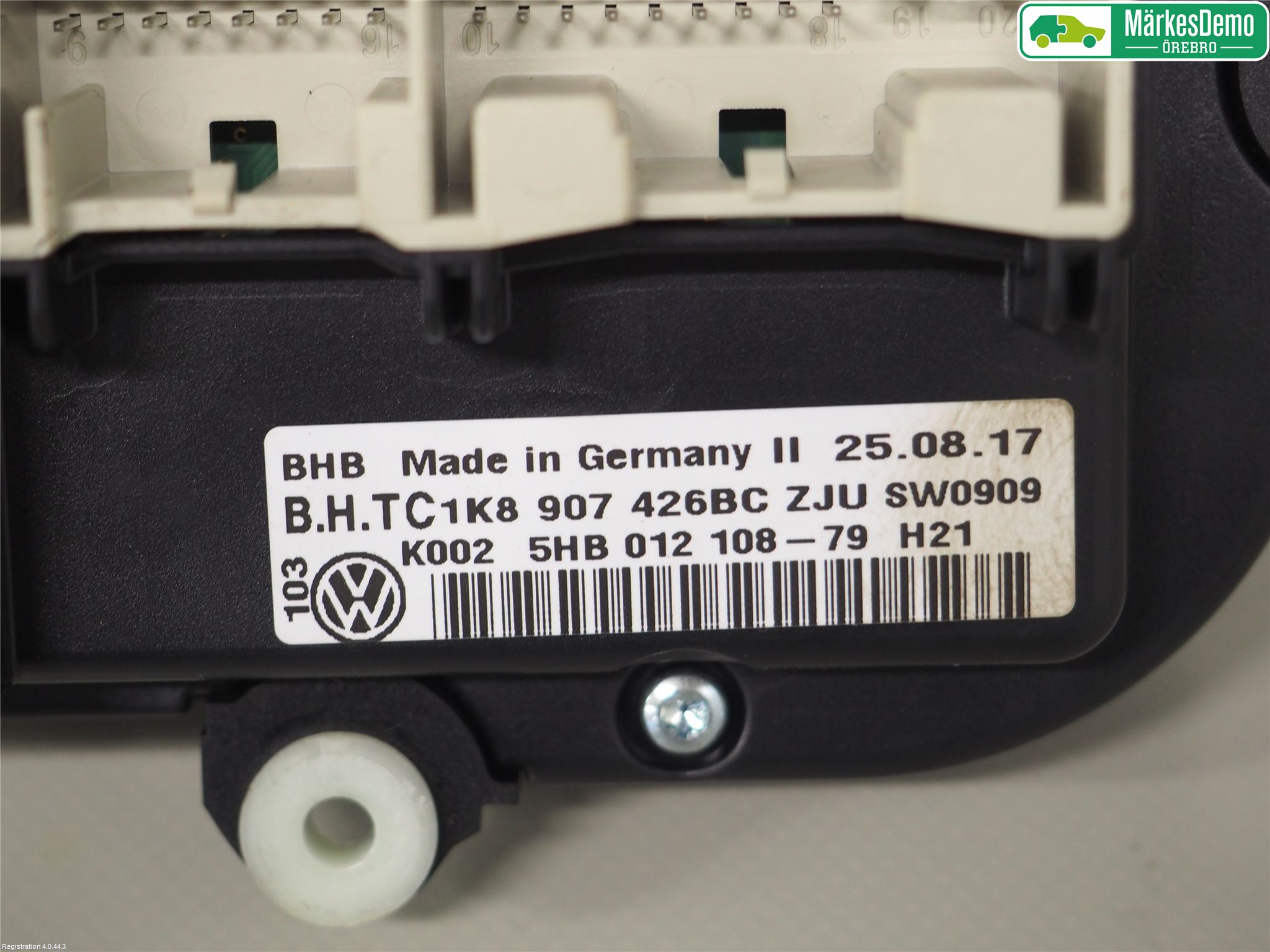 Volkswagen VW CADDY 16-20 Varme Ac Betjening-Display